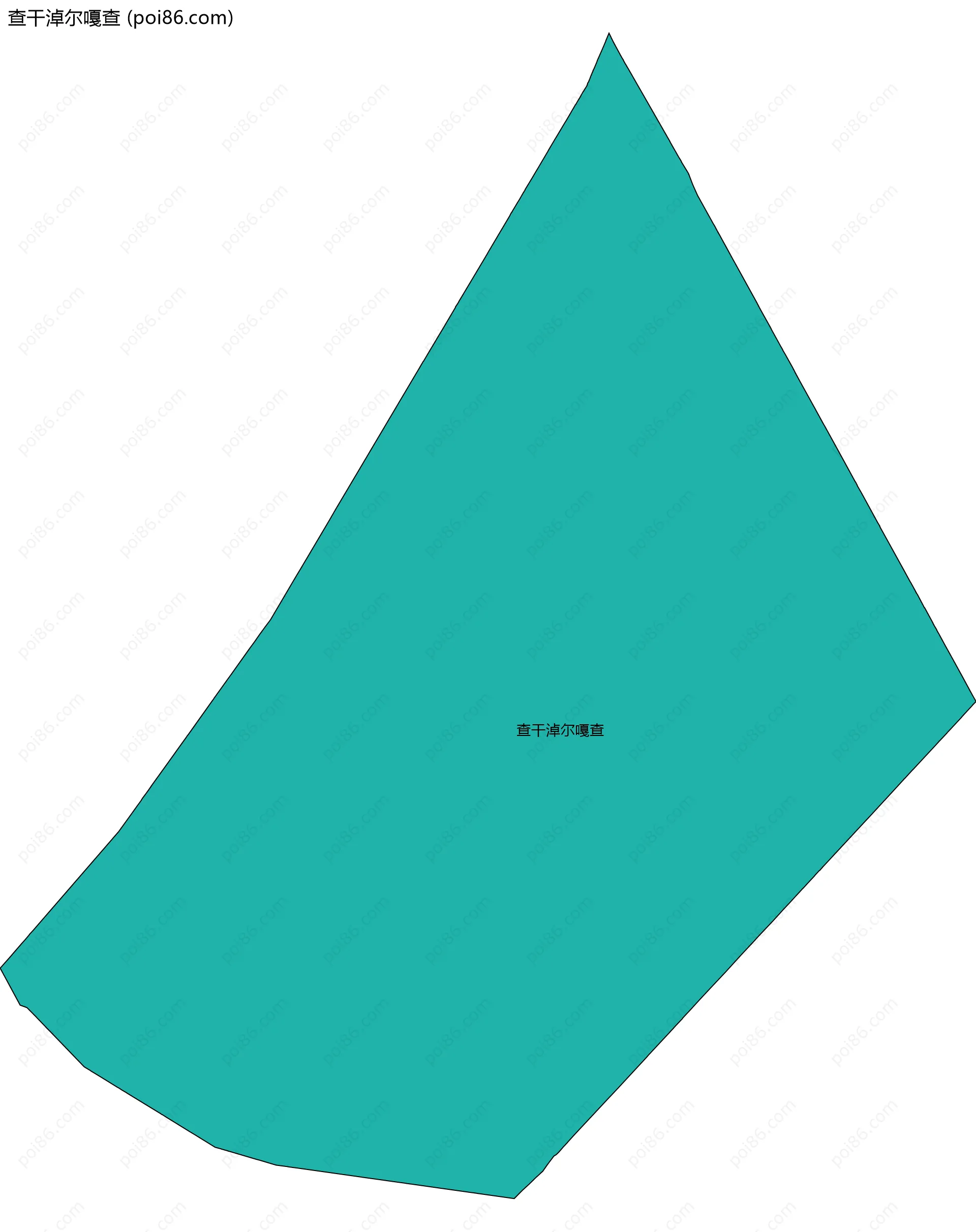 查干淖尔嘎查边界地图