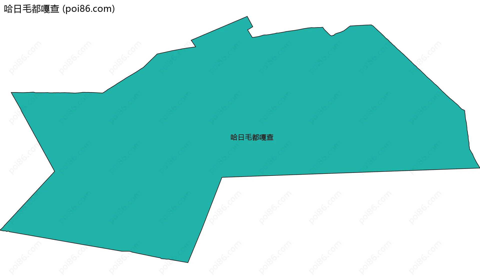 哈日毛都嘎查边界地图