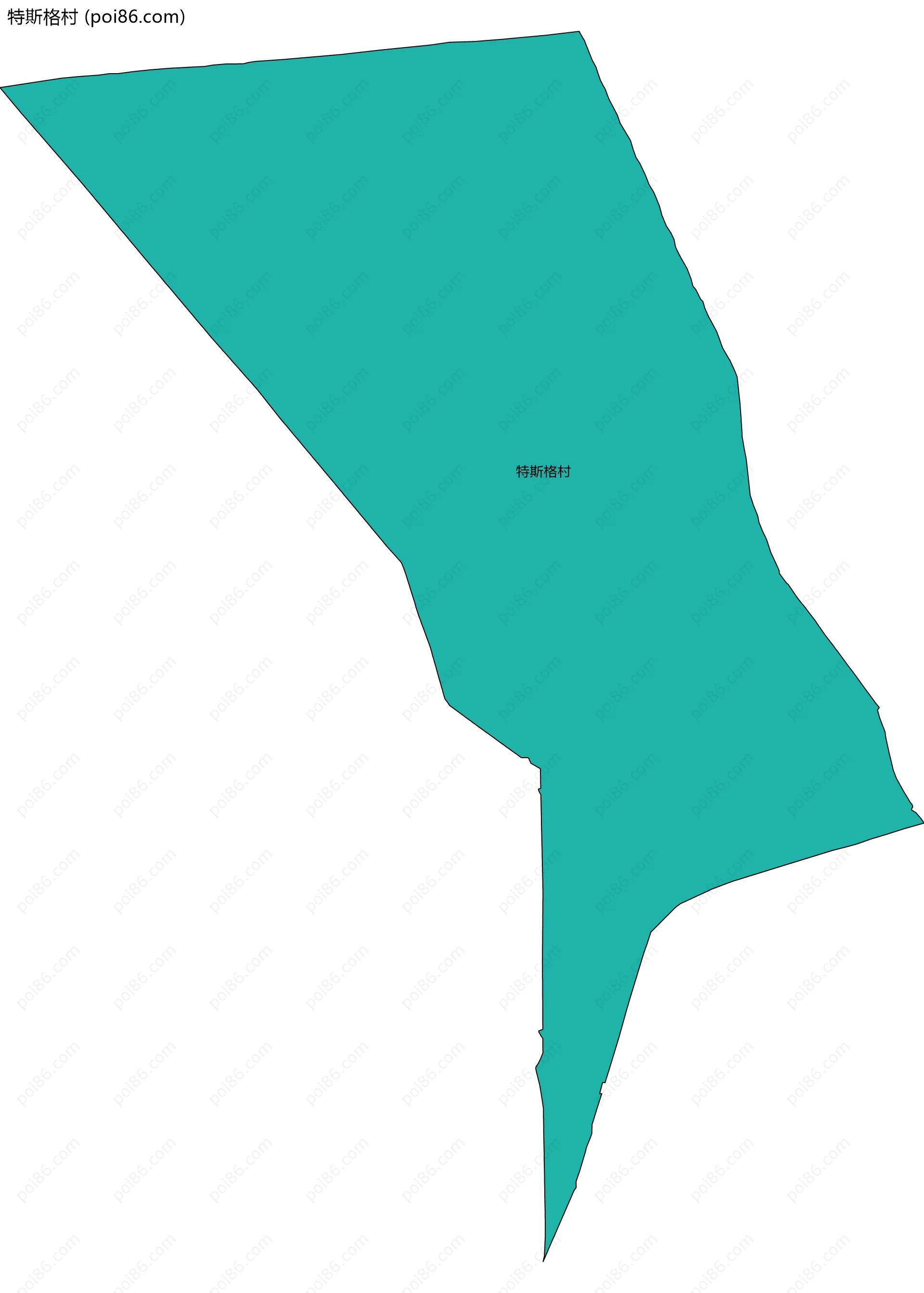 特斯格村边界地图