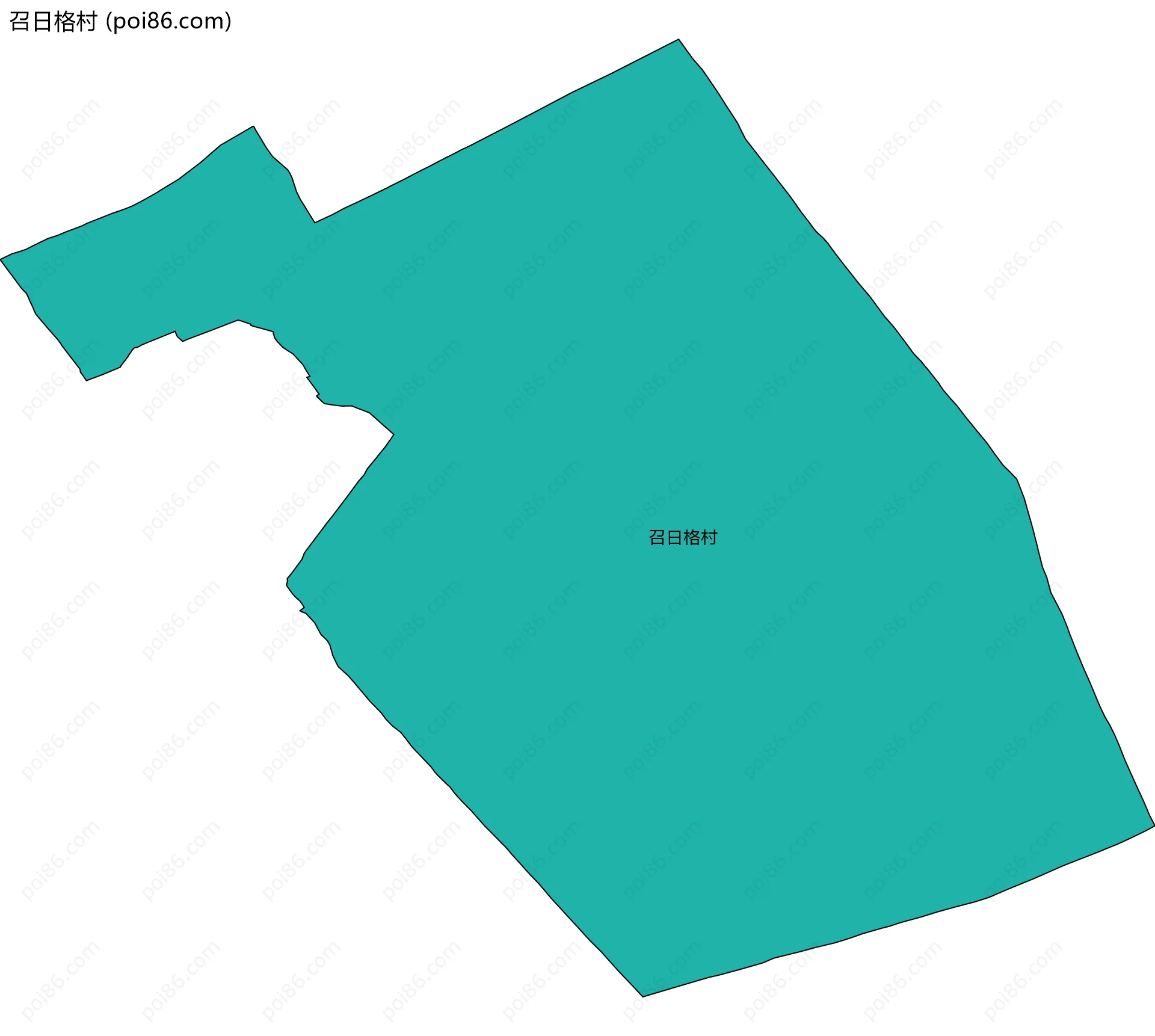 召日格村边界地图
