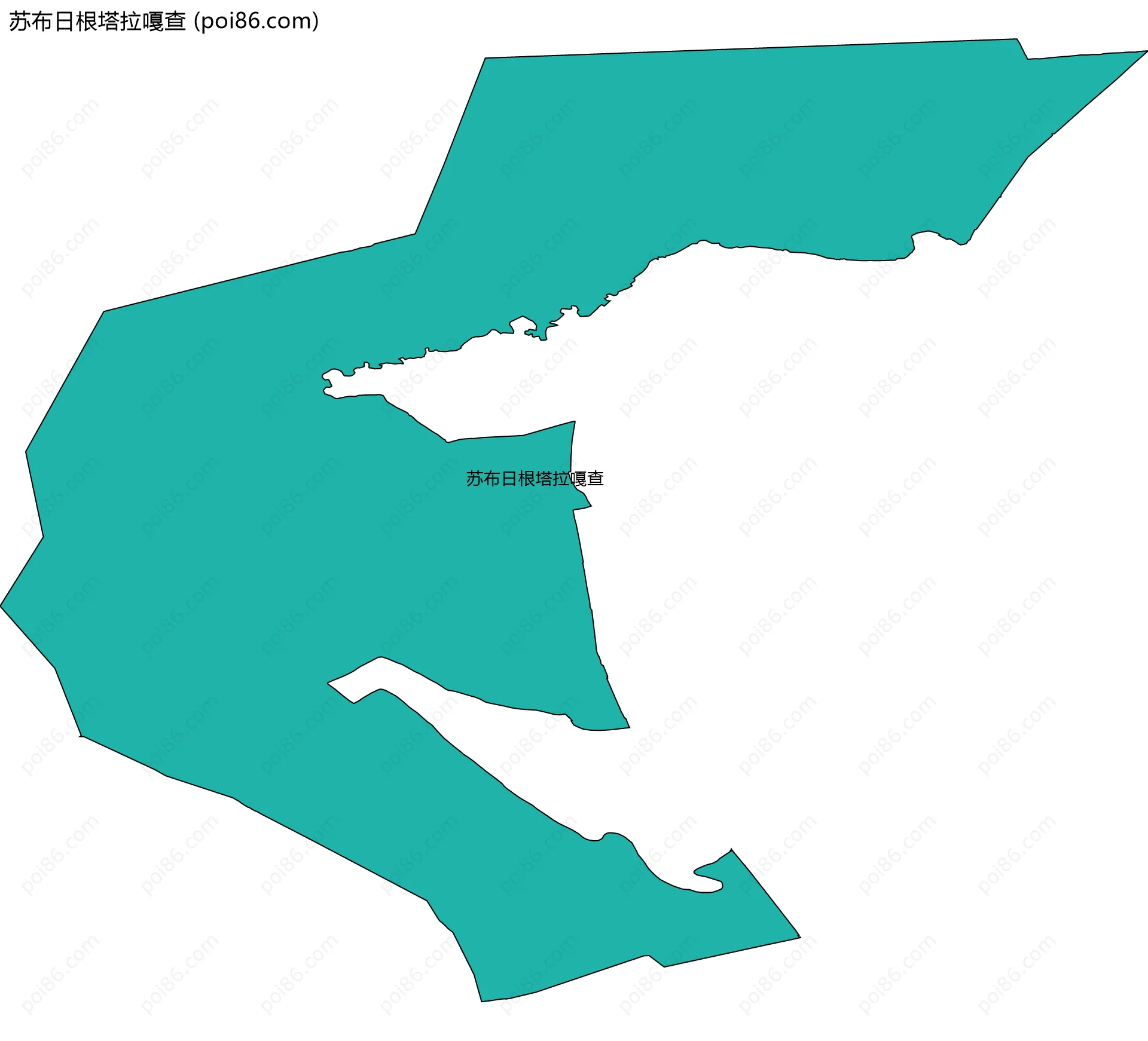 苏布日根塔拉嘎查边界地图