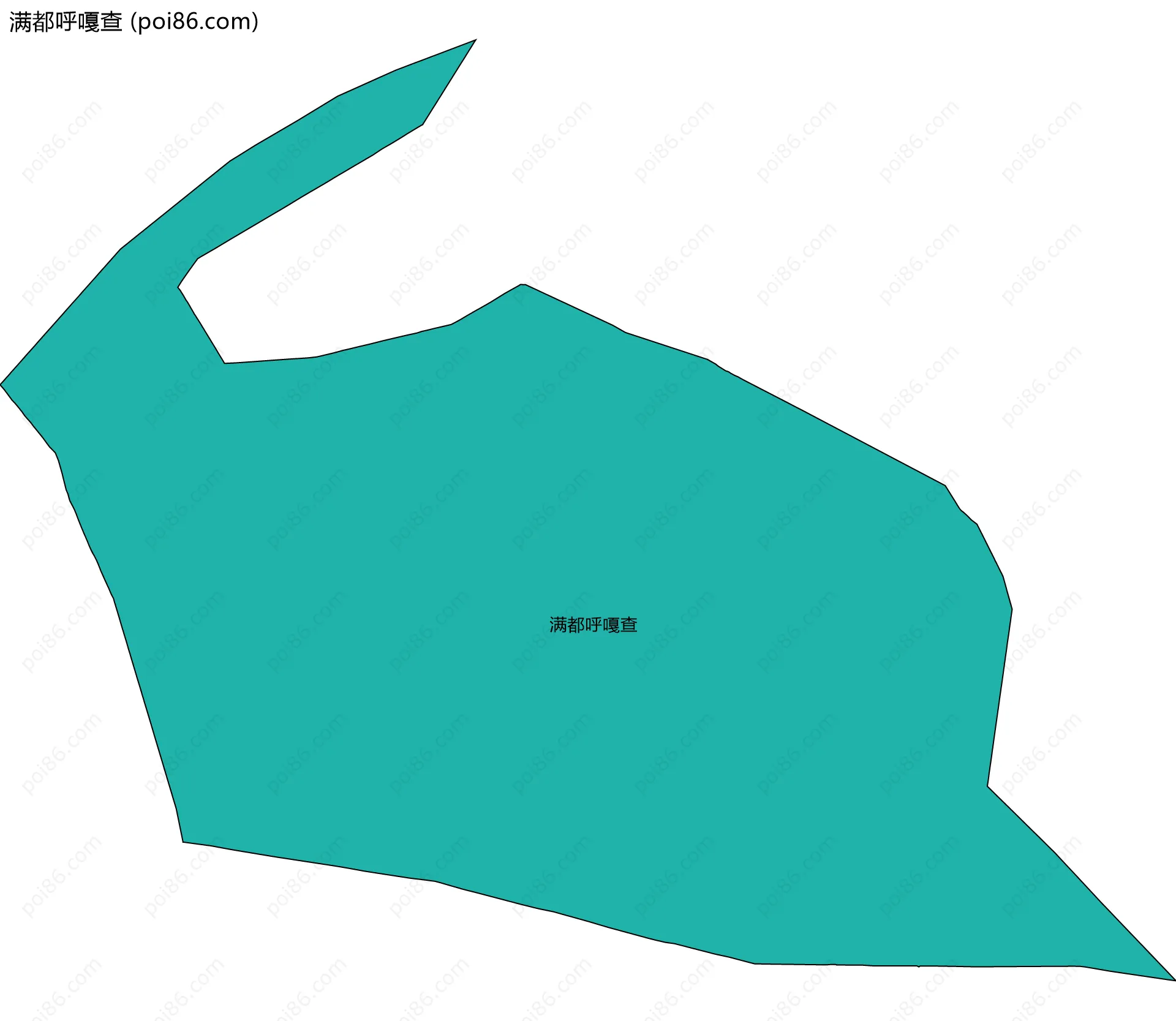 满都呼嘎查边界地图