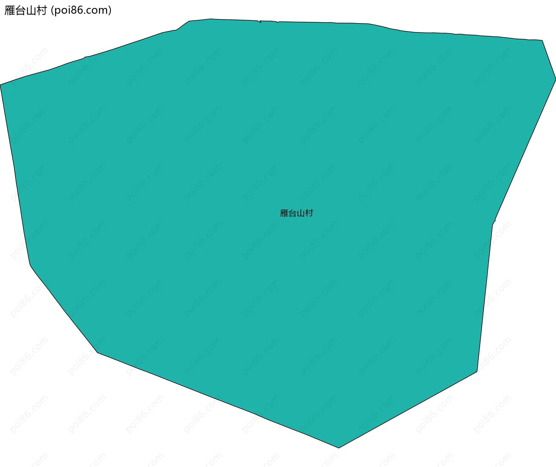 雁台山村边界地图