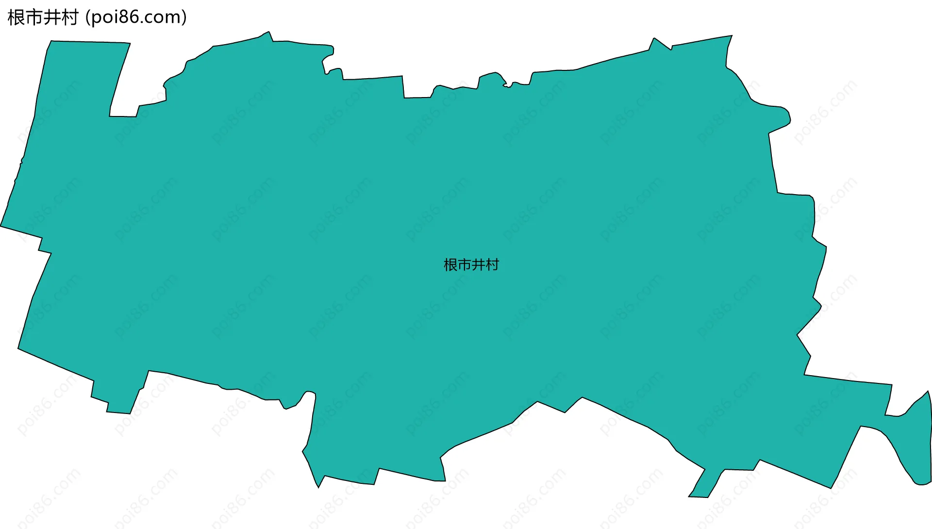 根市井村边界地图