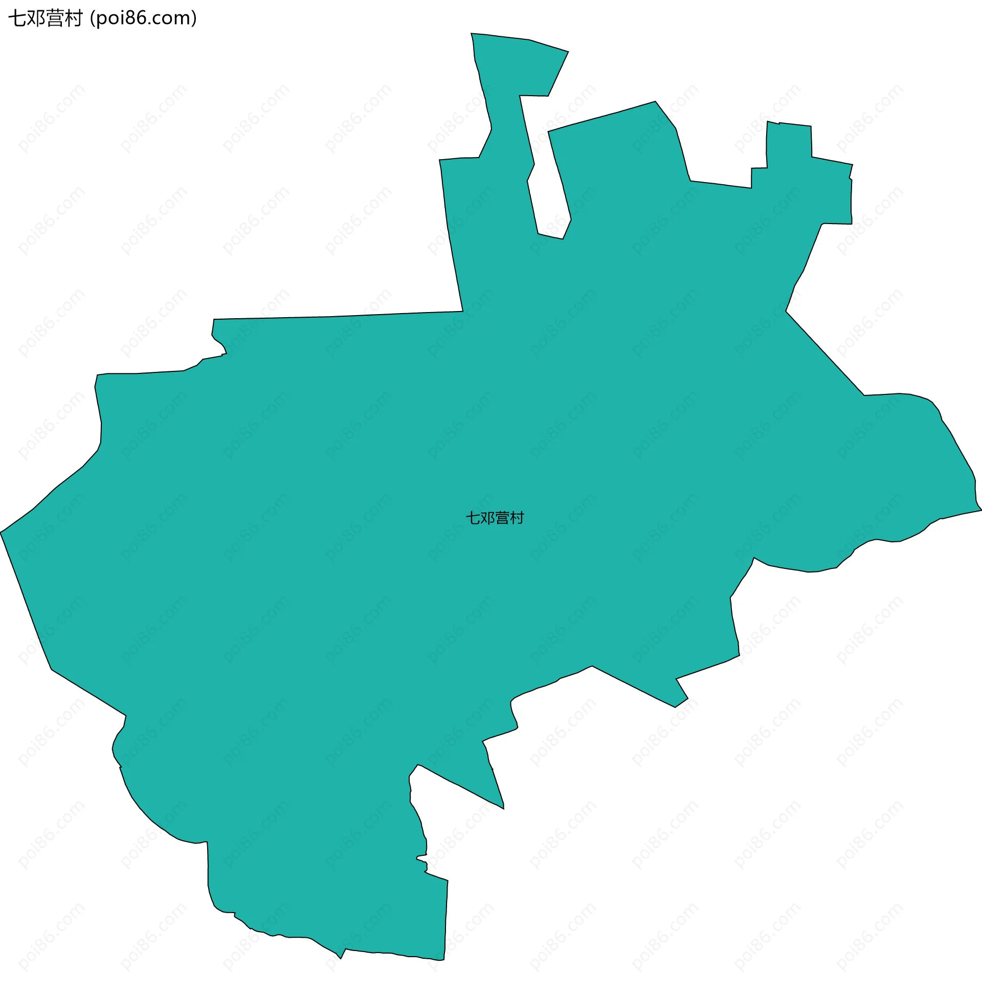 七邓营村边界地图