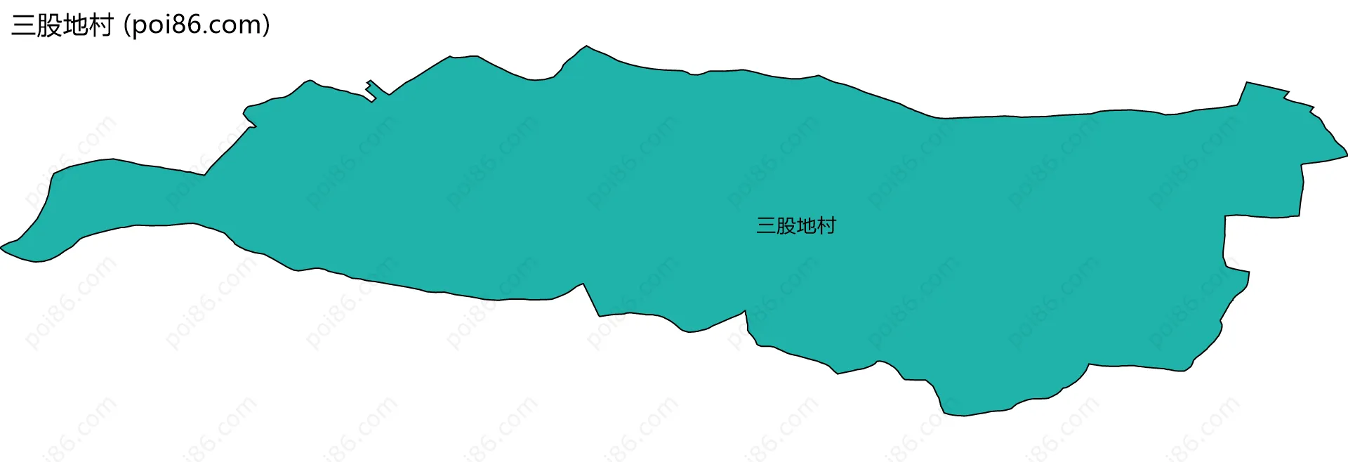 三股地村边界地图