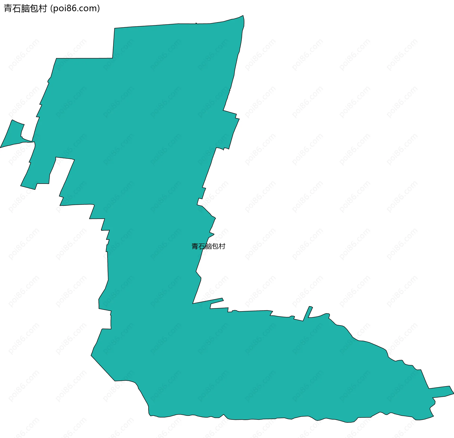 青石脑包村边界地图