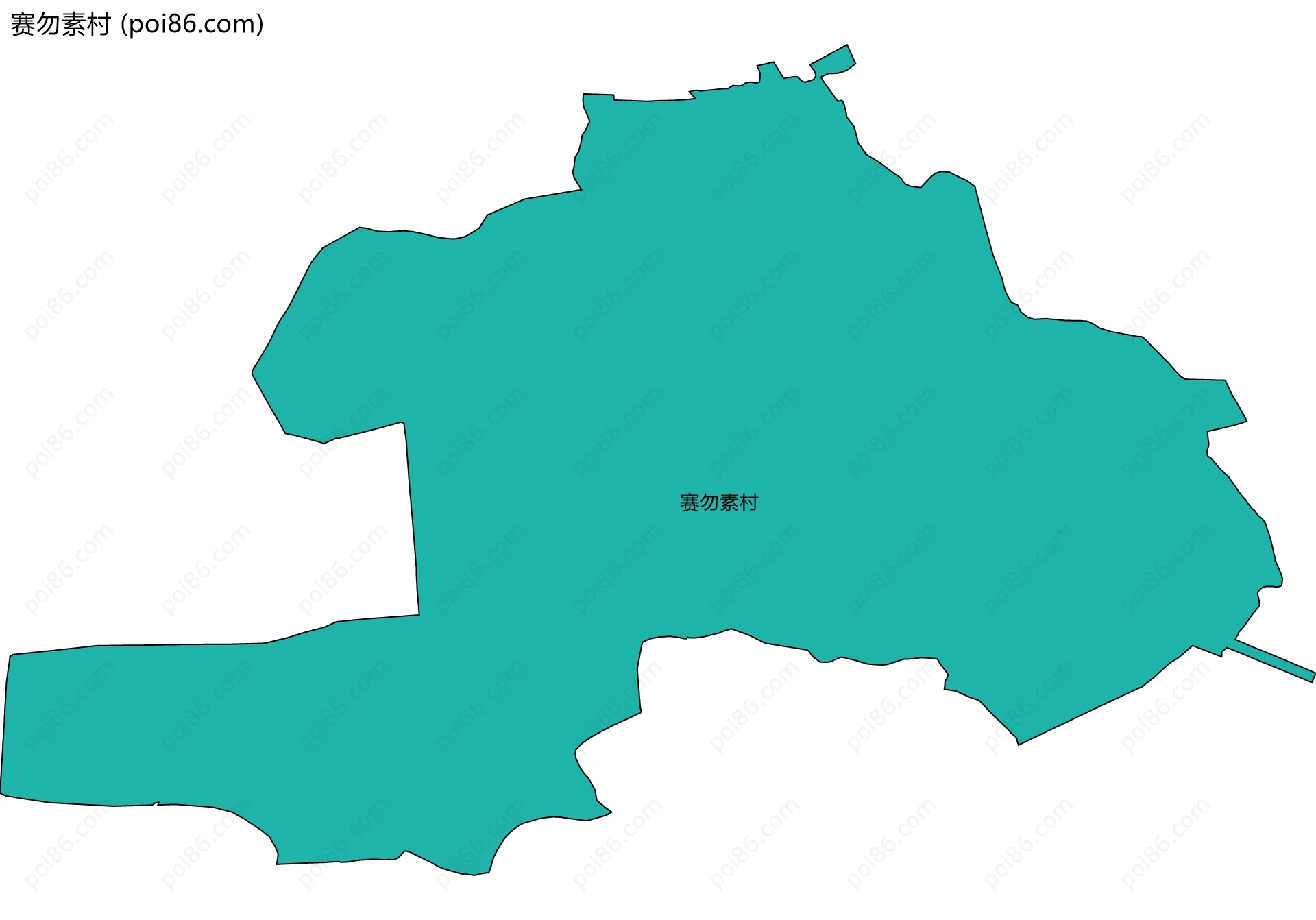赛勿素村边界地图