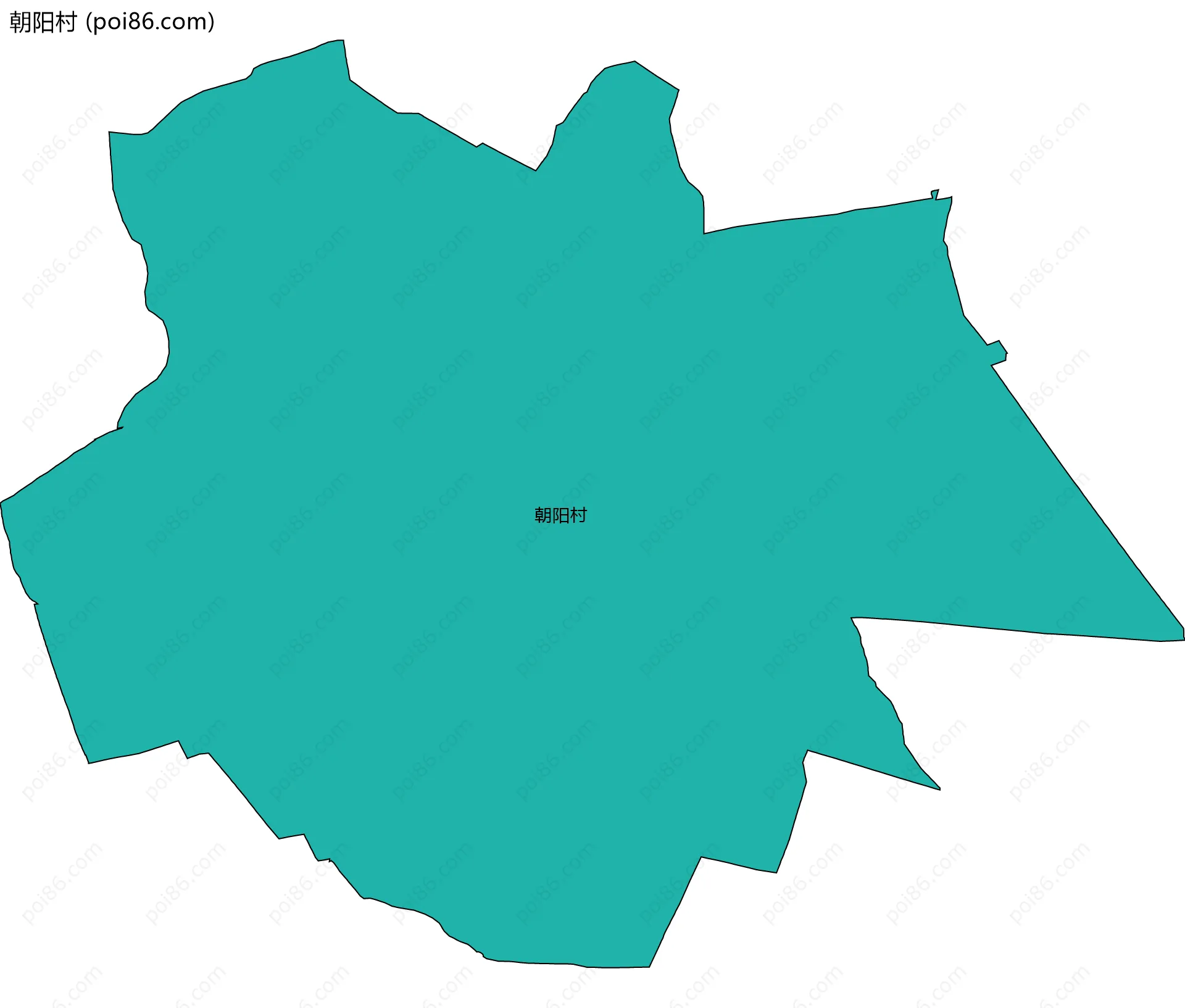 朝阳村边界地图