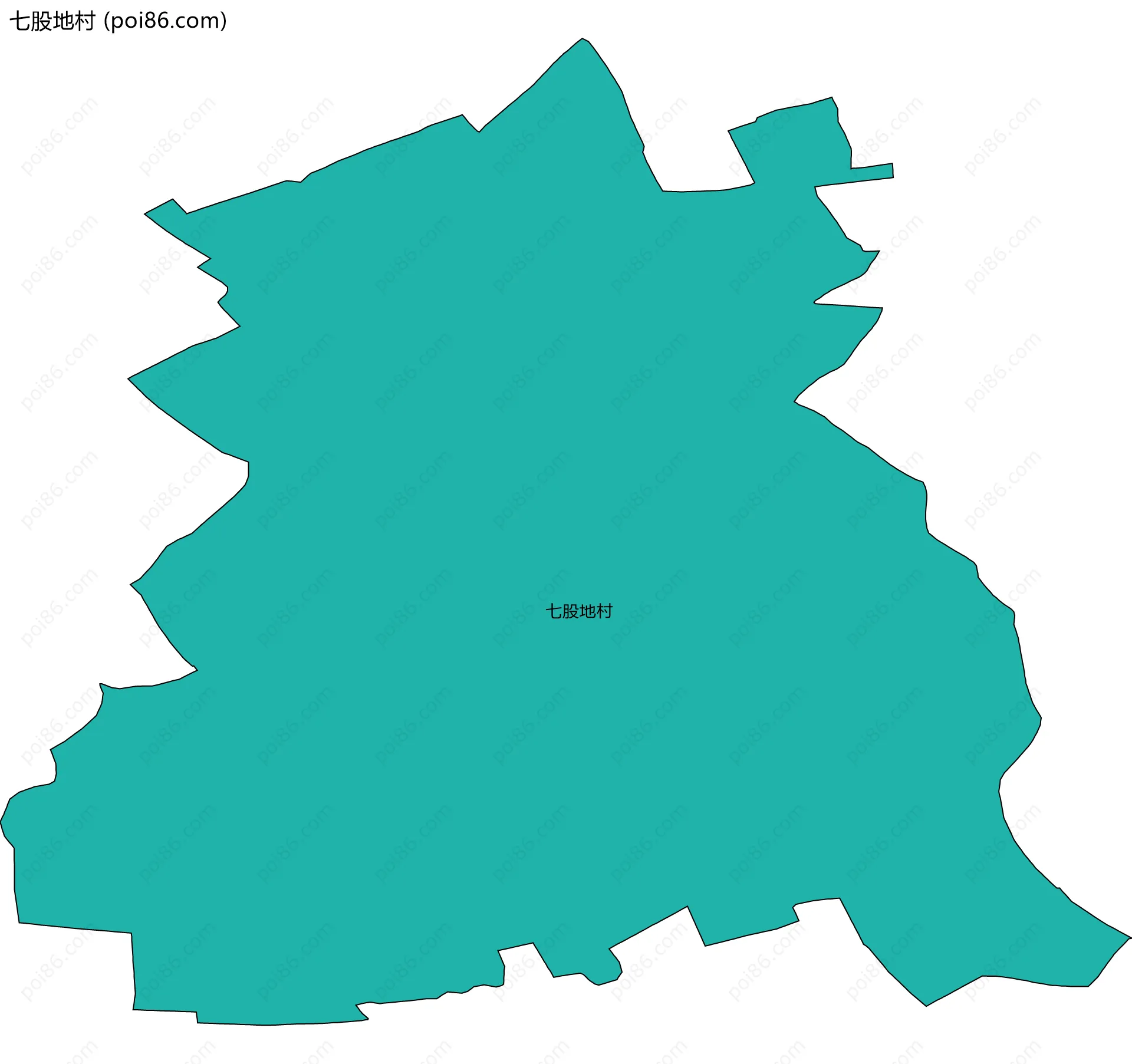 七股地村边界地图