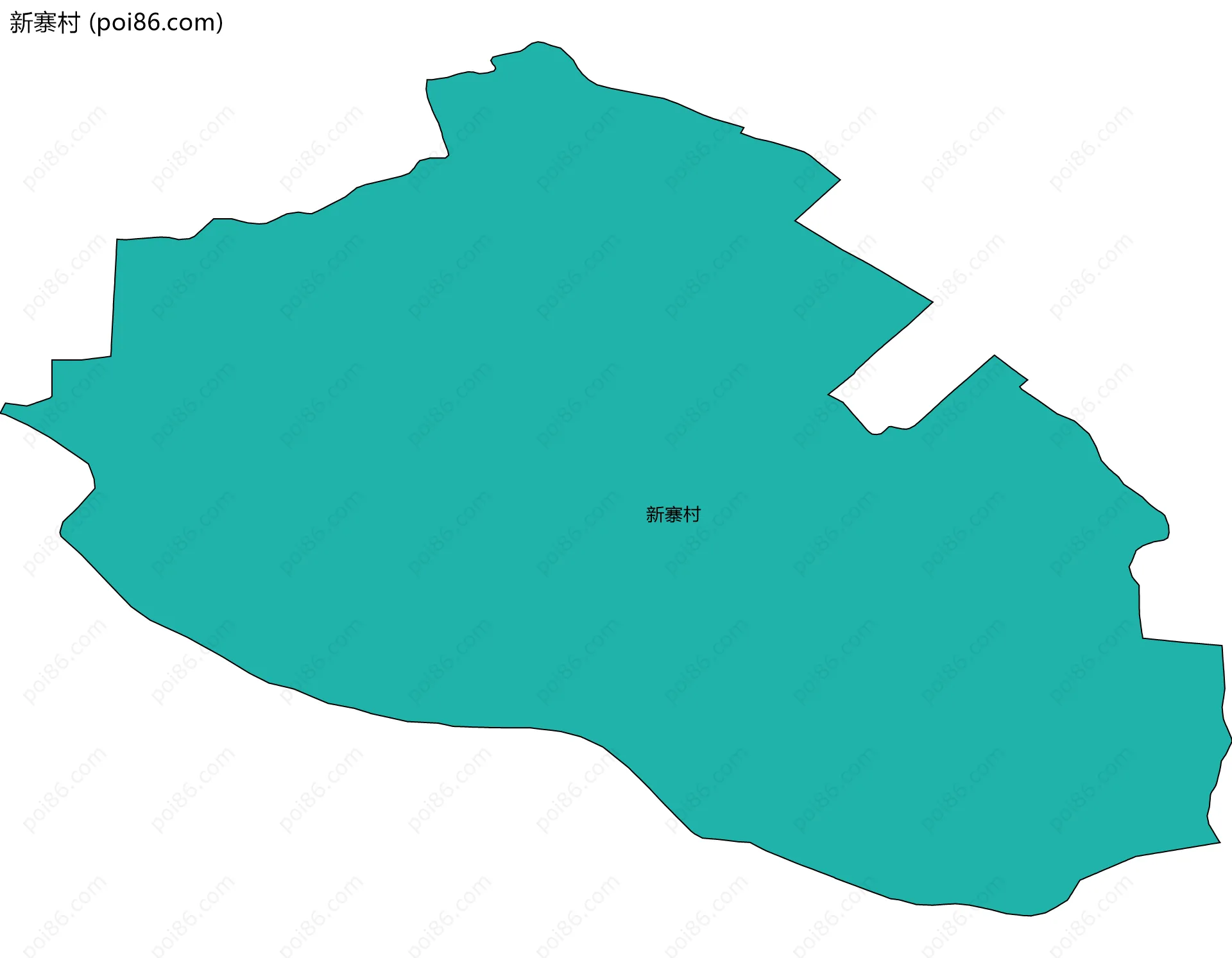 新寨村边界地图