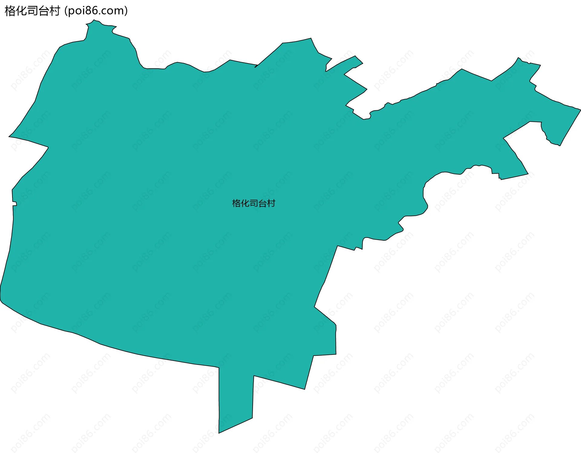 格化司台村边界地图
