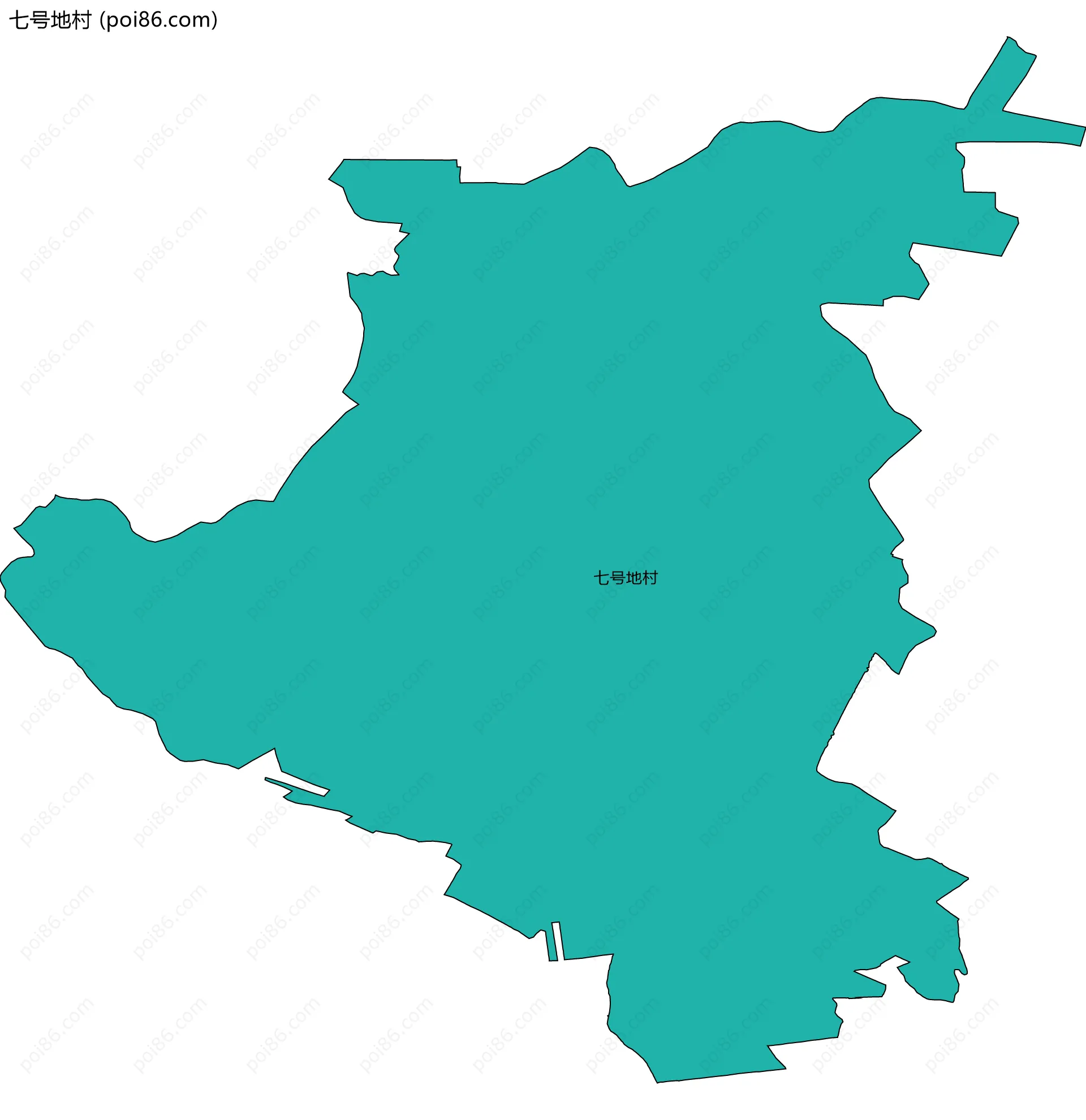 七号地村边界地图