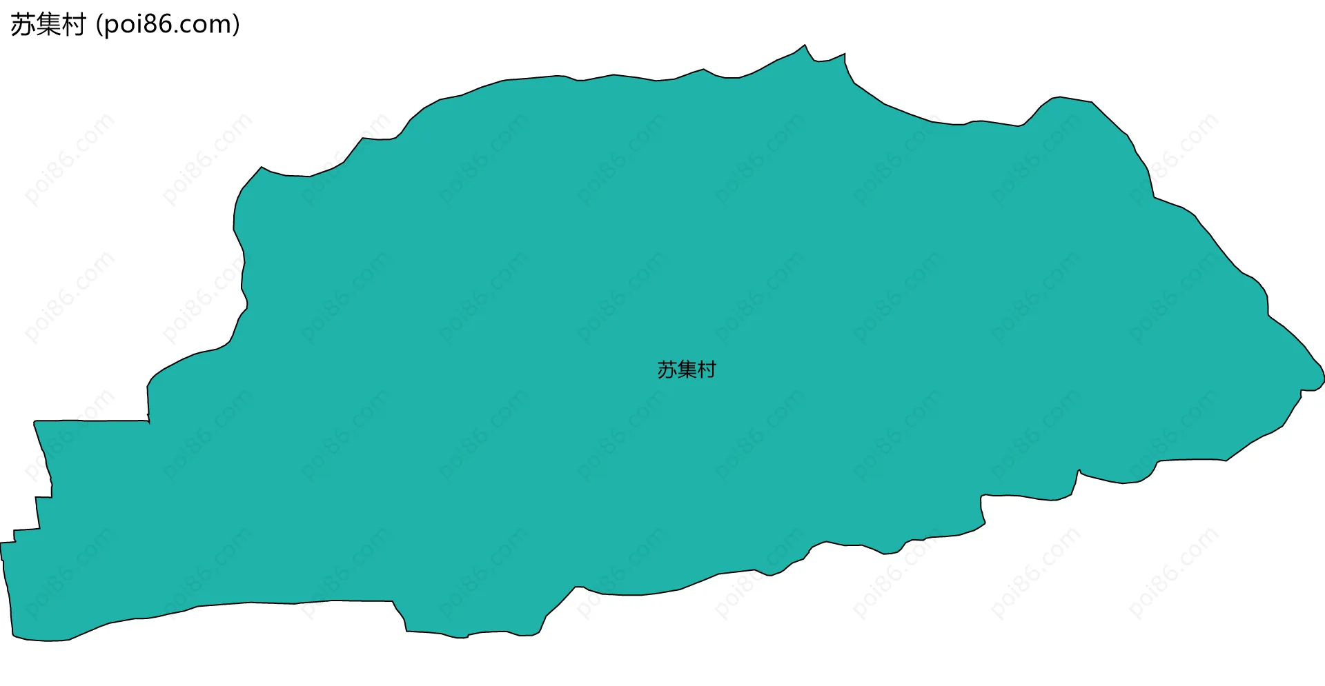 苏集村边界地图