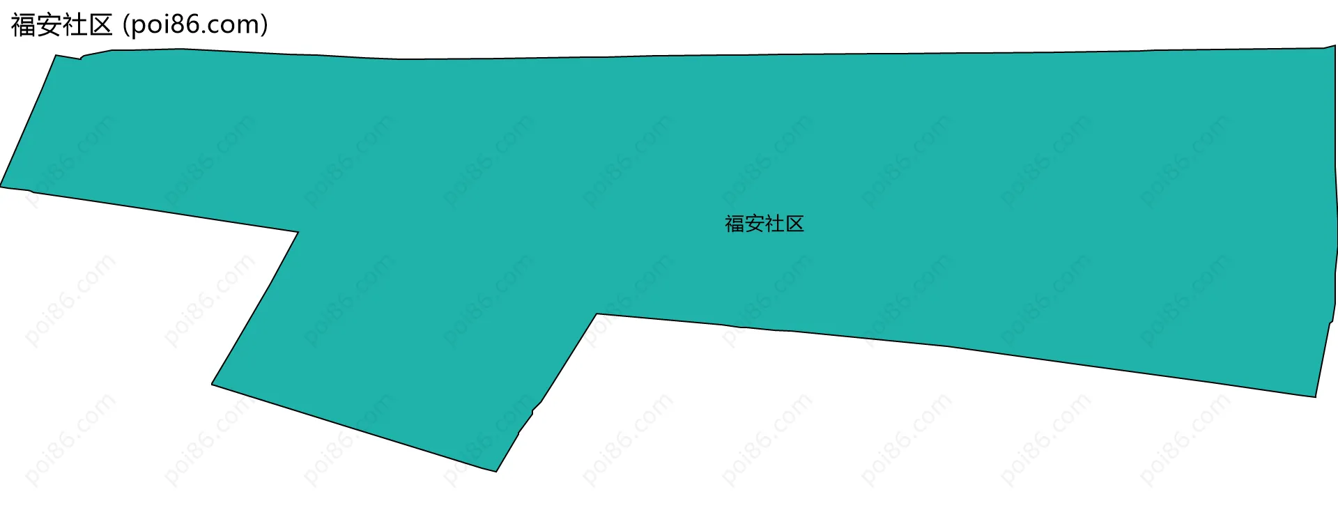 福安社区边界地图