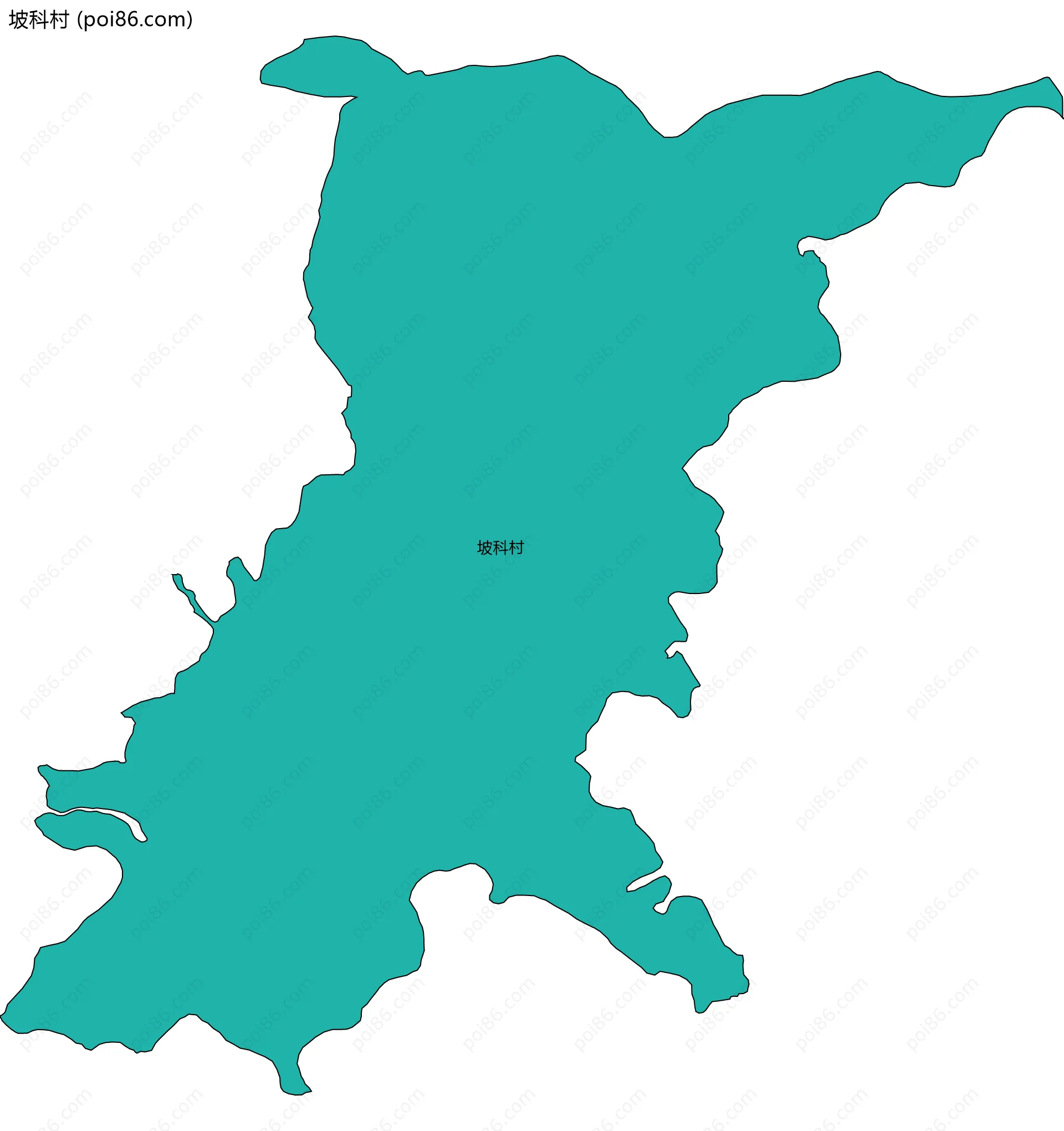 坡科村边界地图