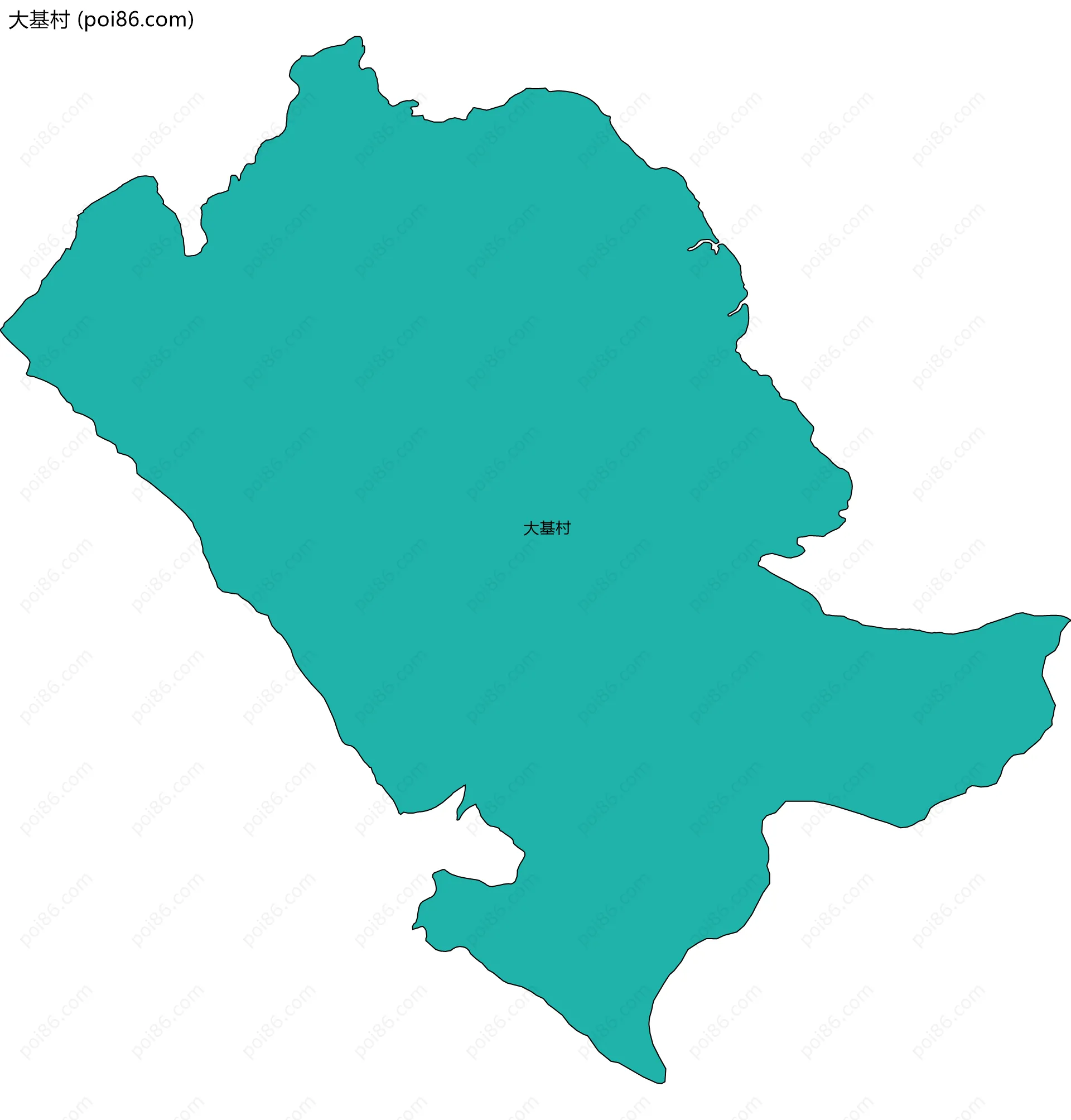 大基村边界地图