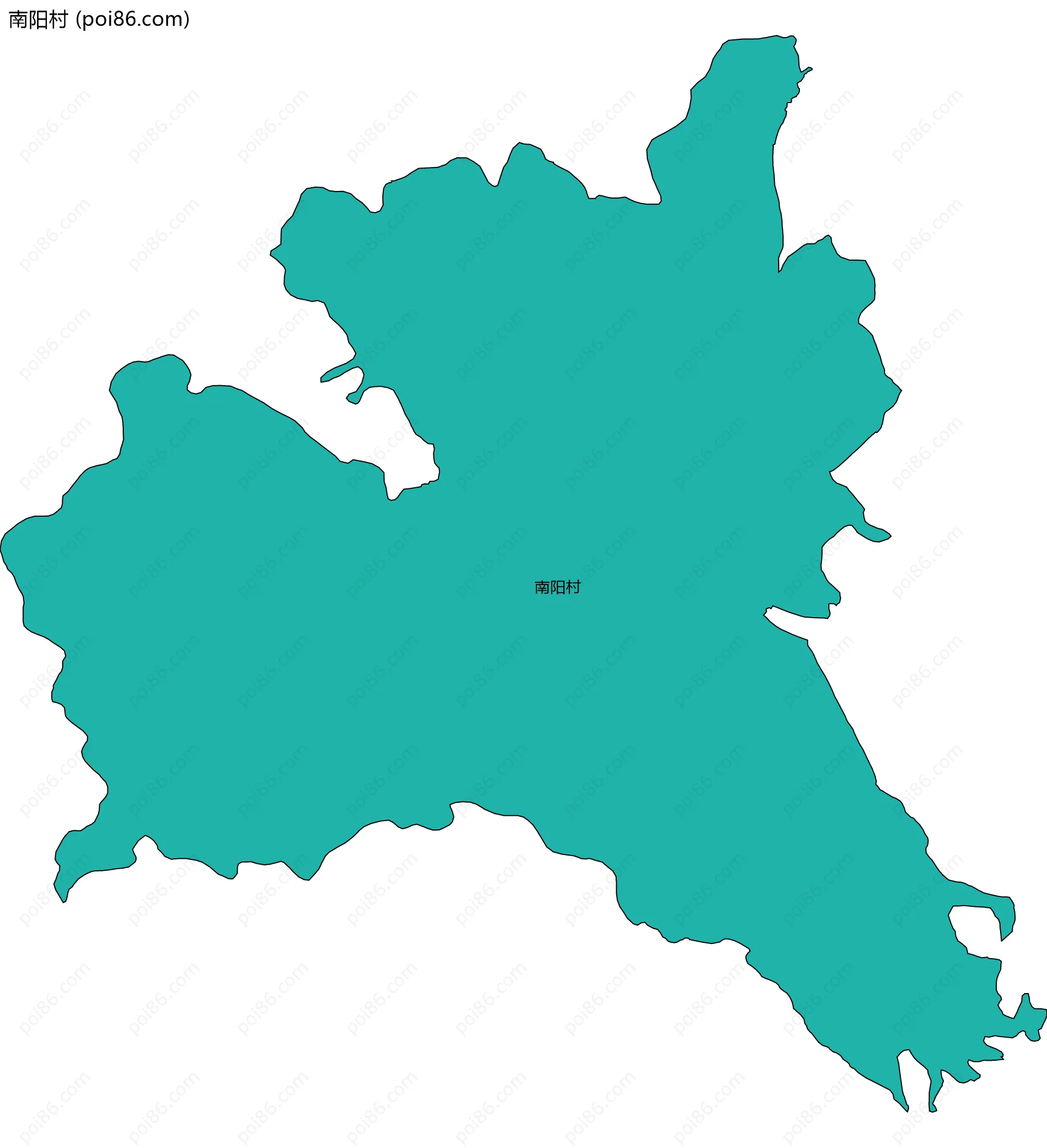 南阳村边界地图
