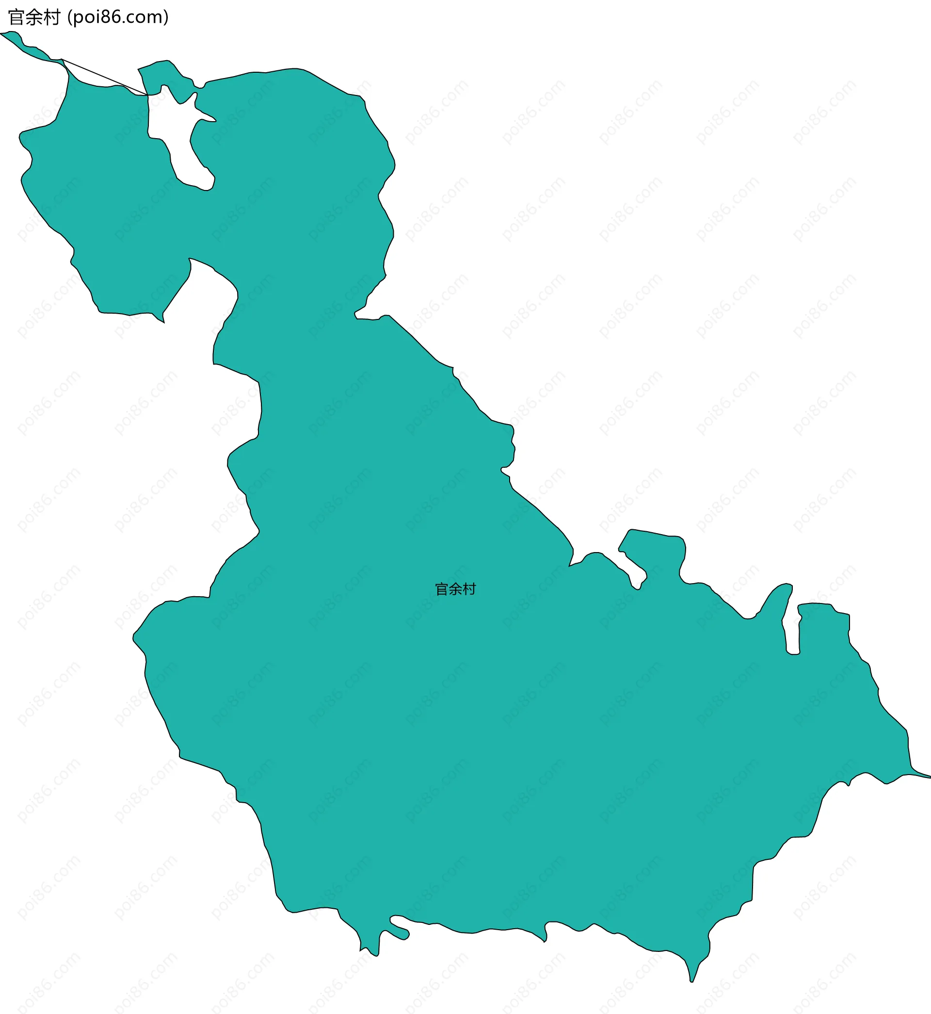 官余村边界地图