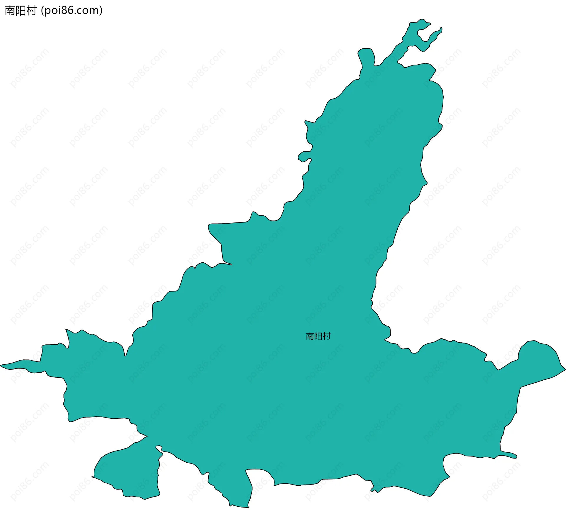 南阳村边界地图