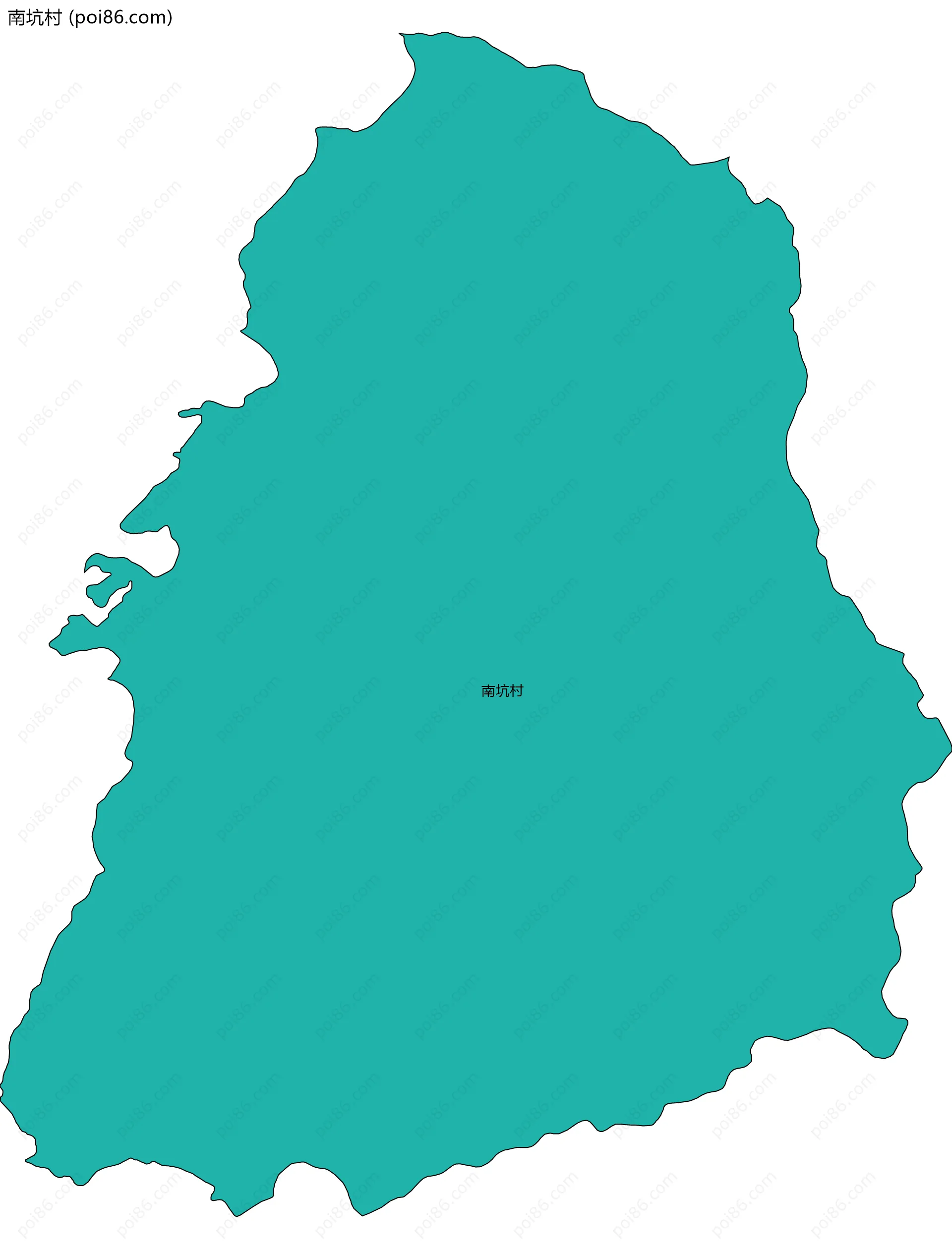 南坑村边界地图