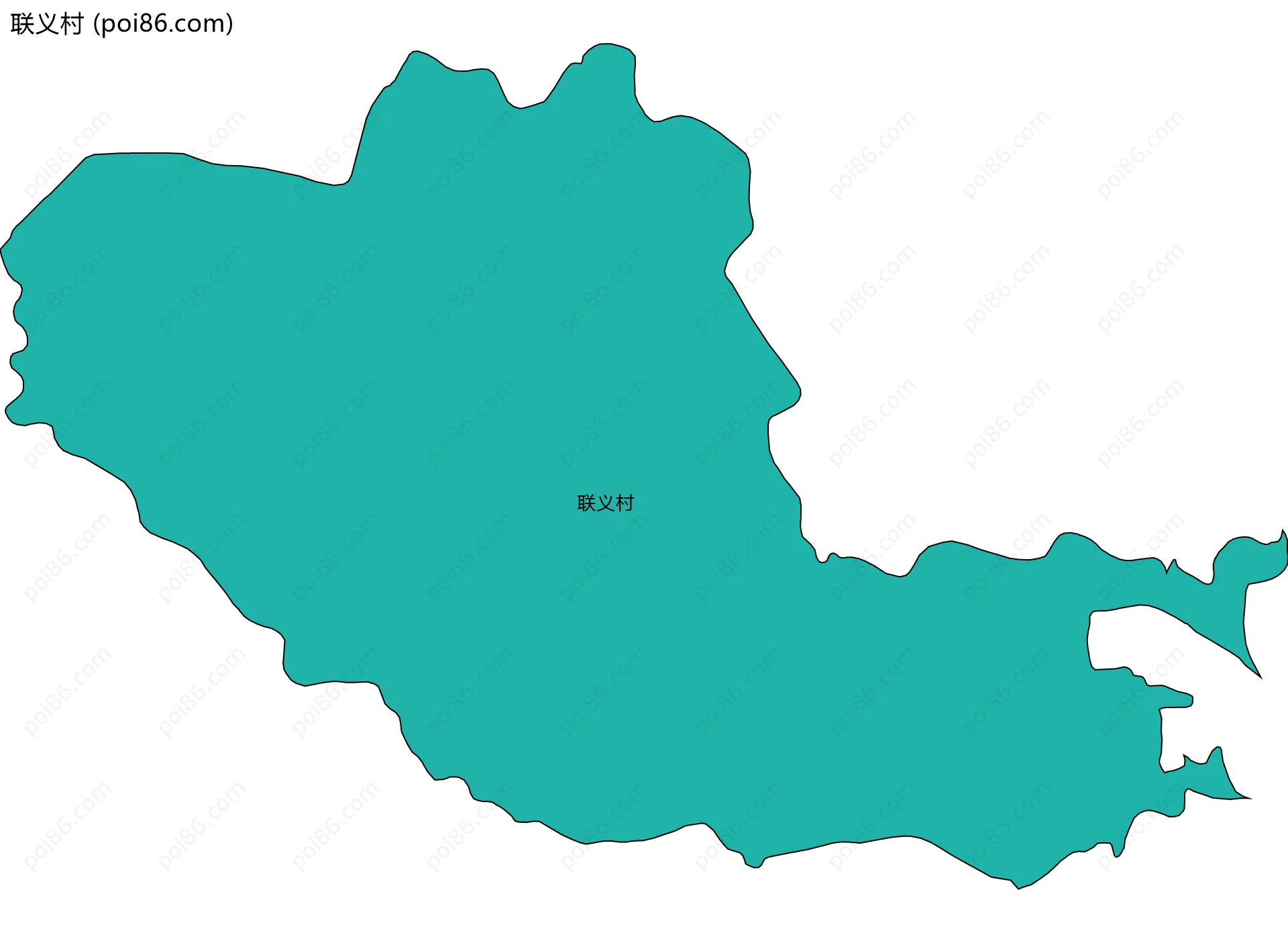 联义村边界地图