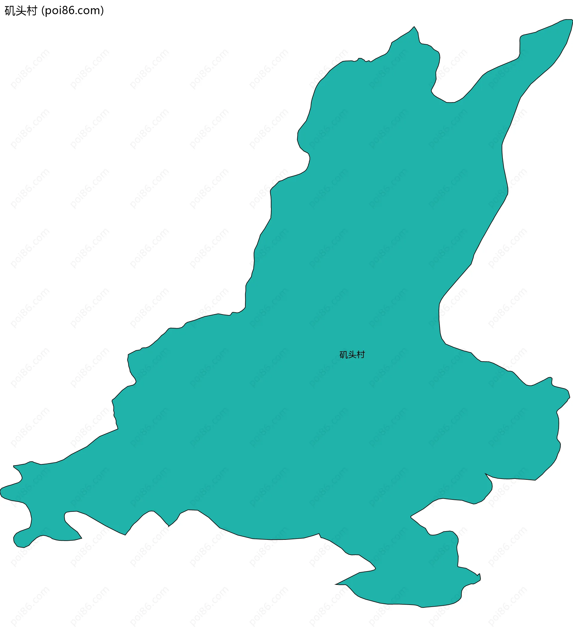 矶头村边界地图