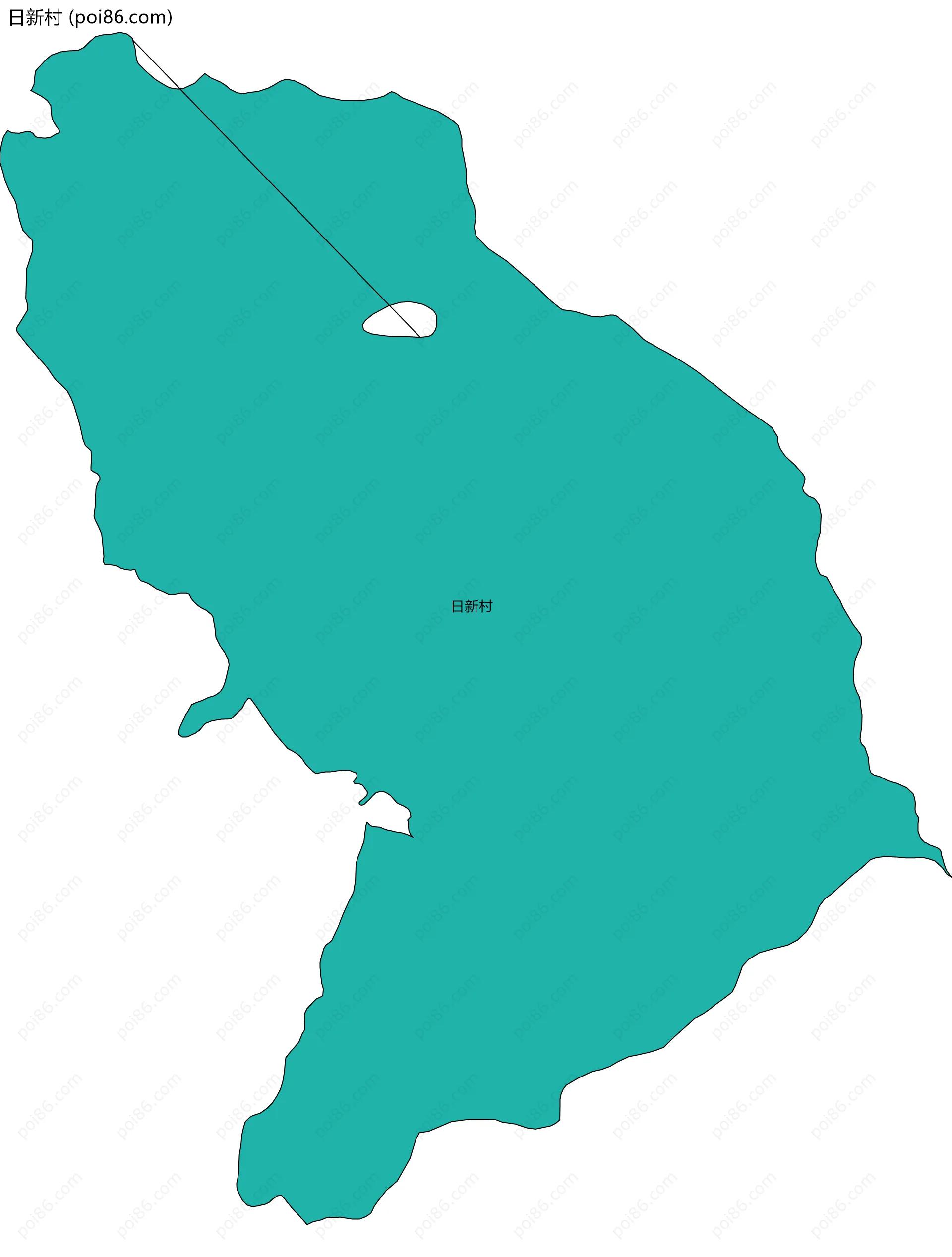 日新村边界地图