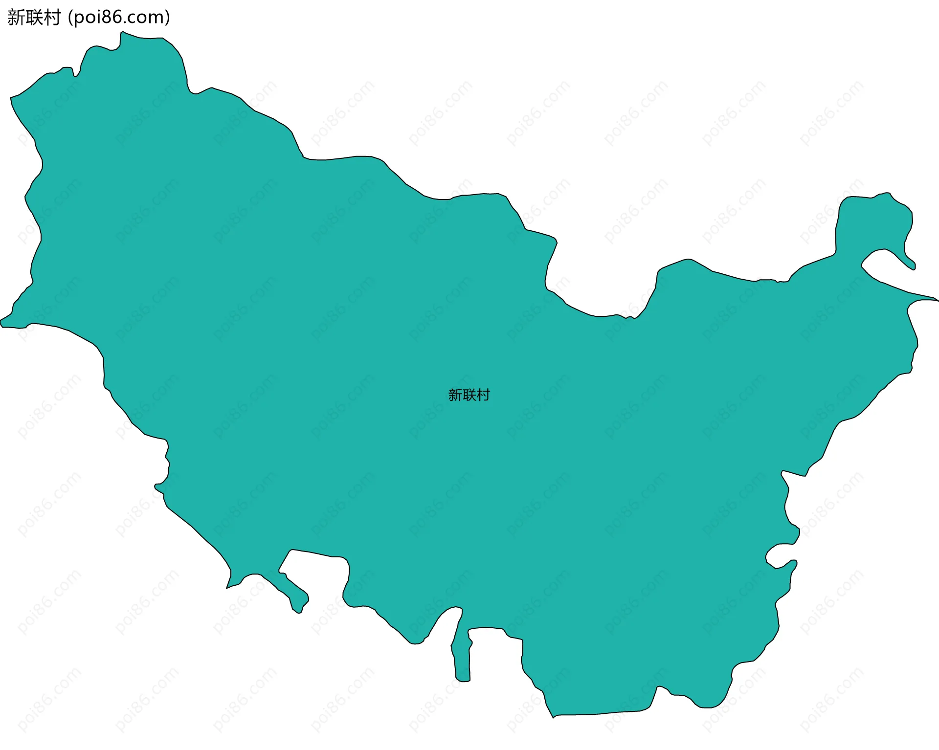 新联村边界地图