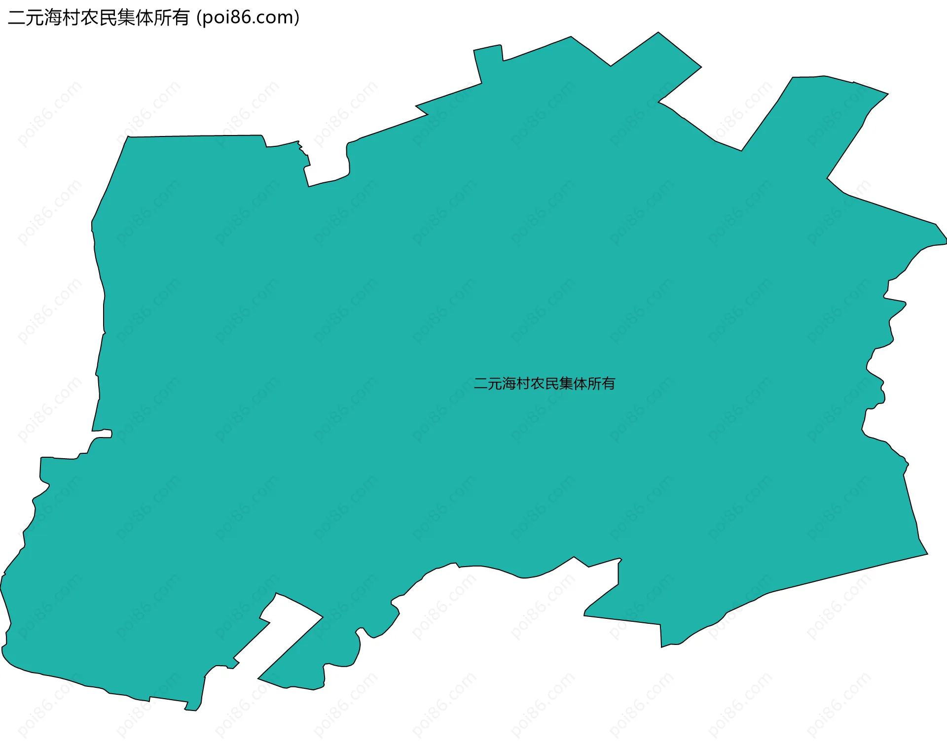 二元海村农民集体所有边界地图