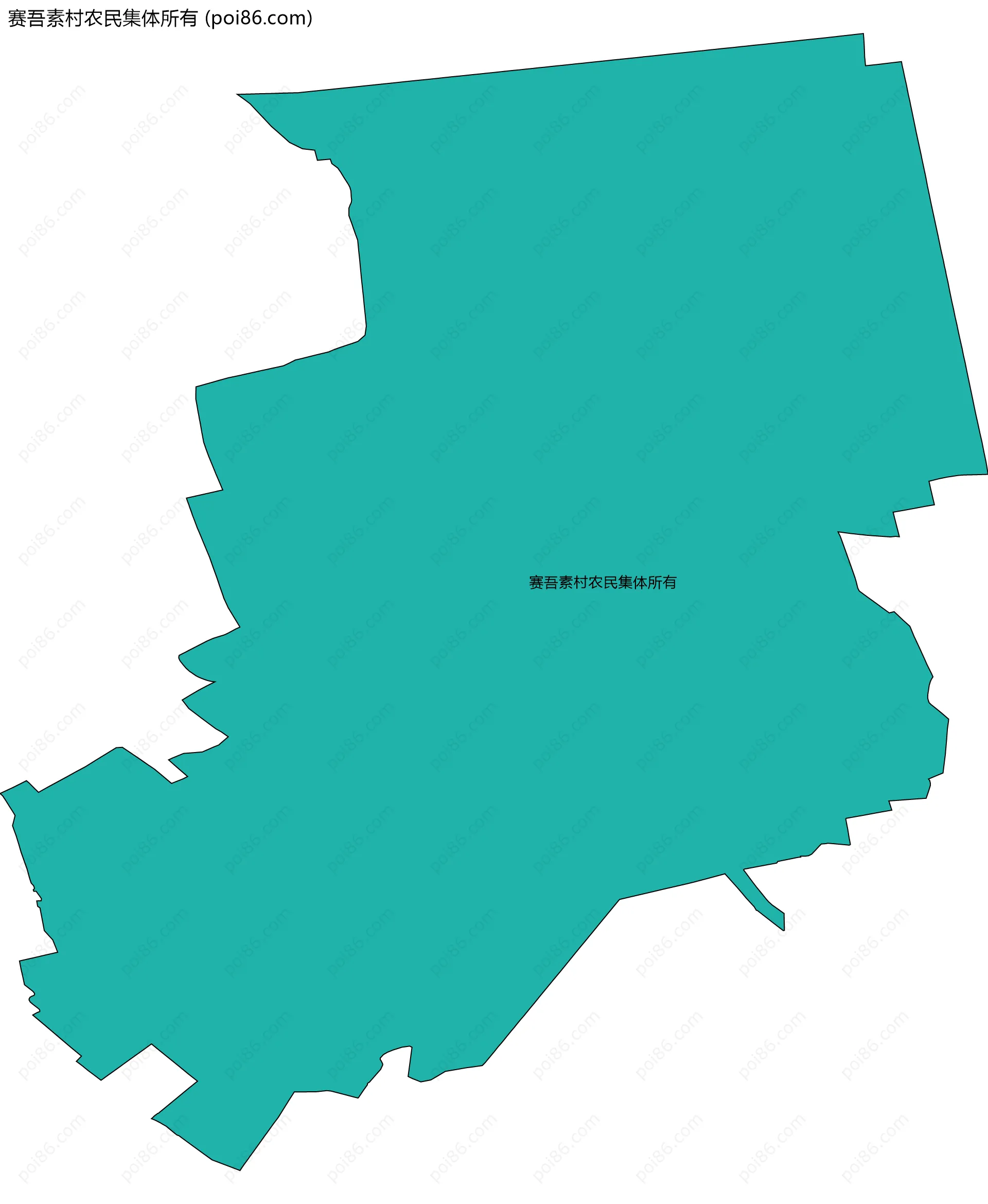 赛吾素村农民集体所有边界地图