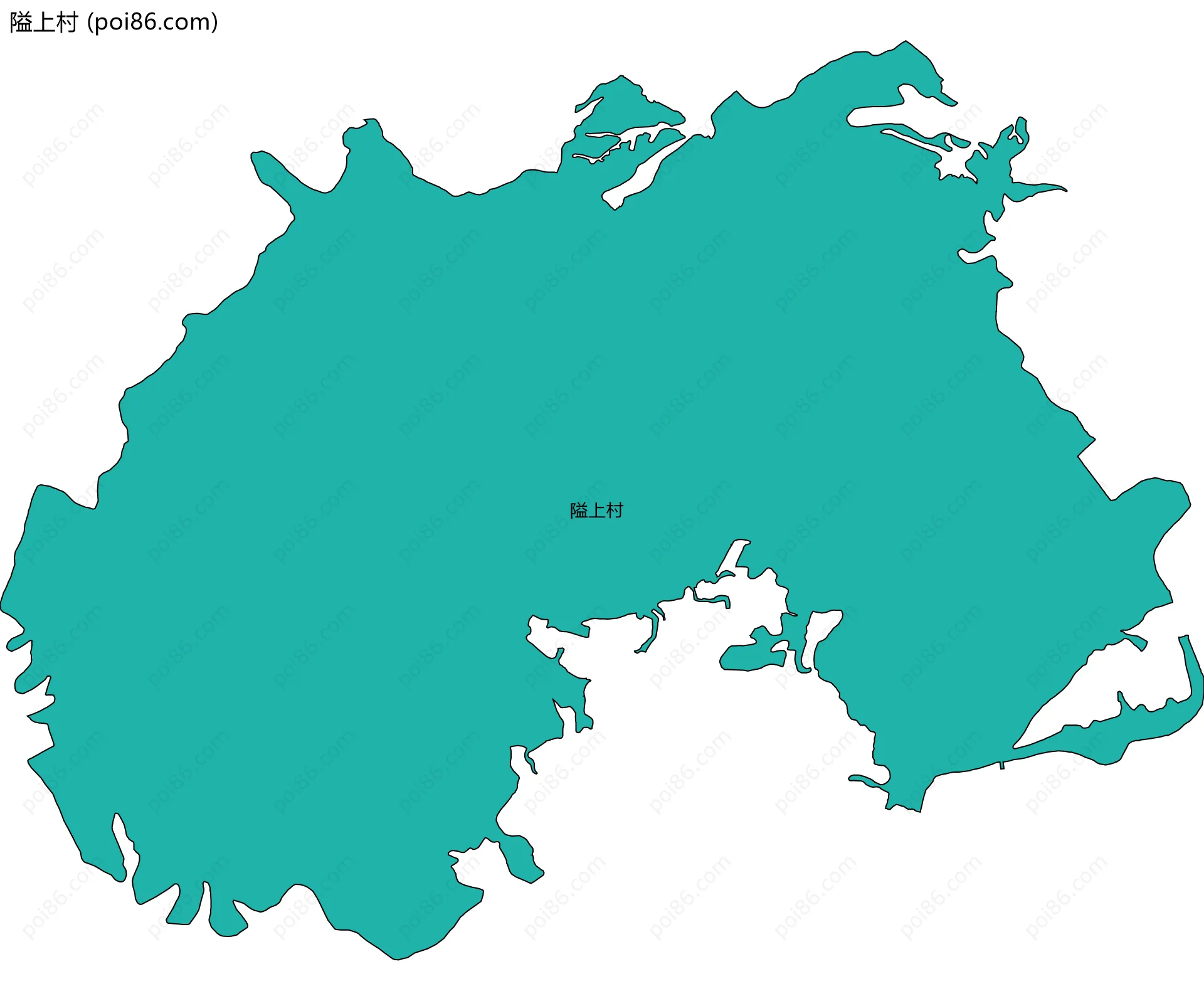 隘上村边界地图