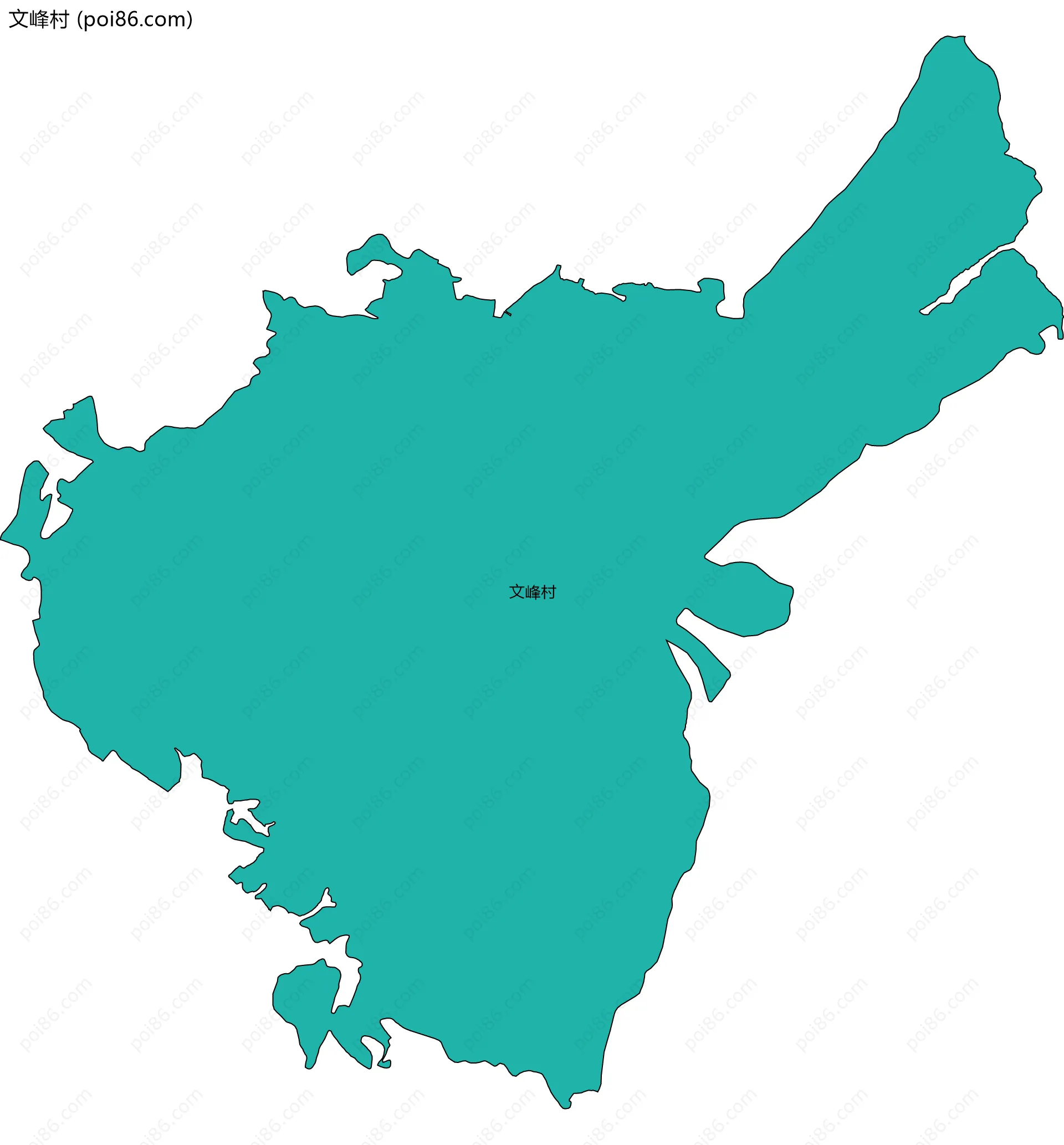 文峰村边界地图