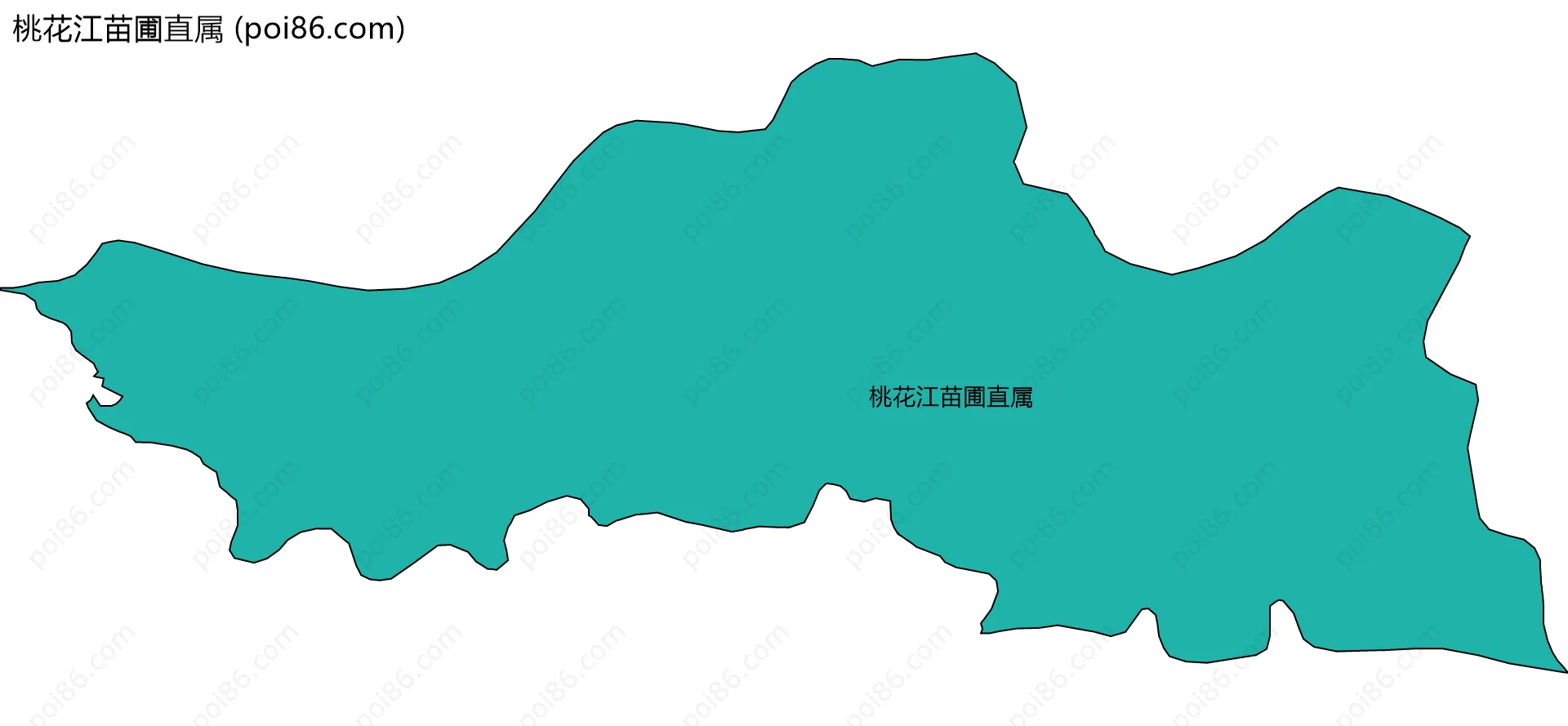 桃花江苗圃直属边界地图