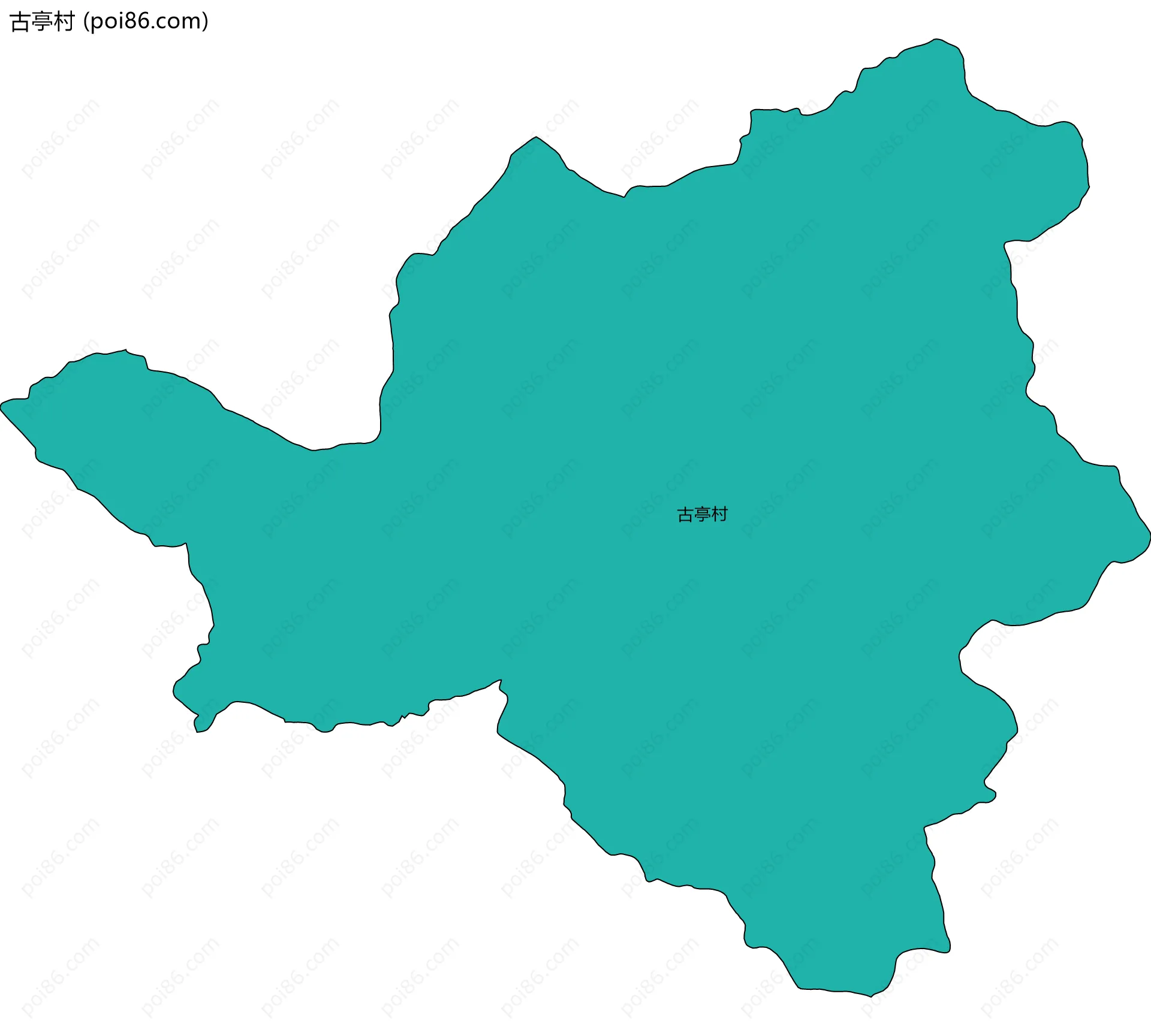 古亭村边界地图