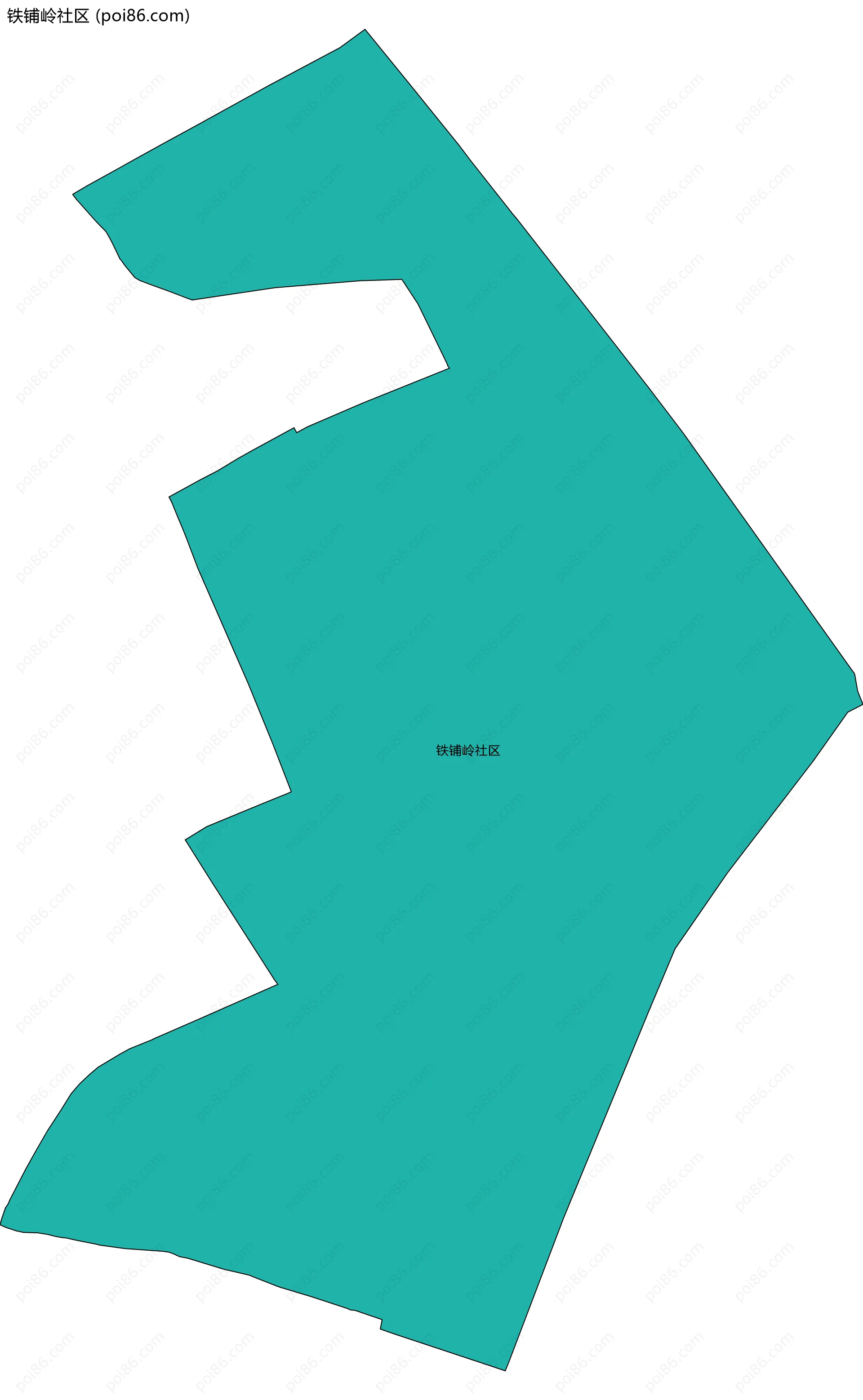 铁铺岭社区边界地图