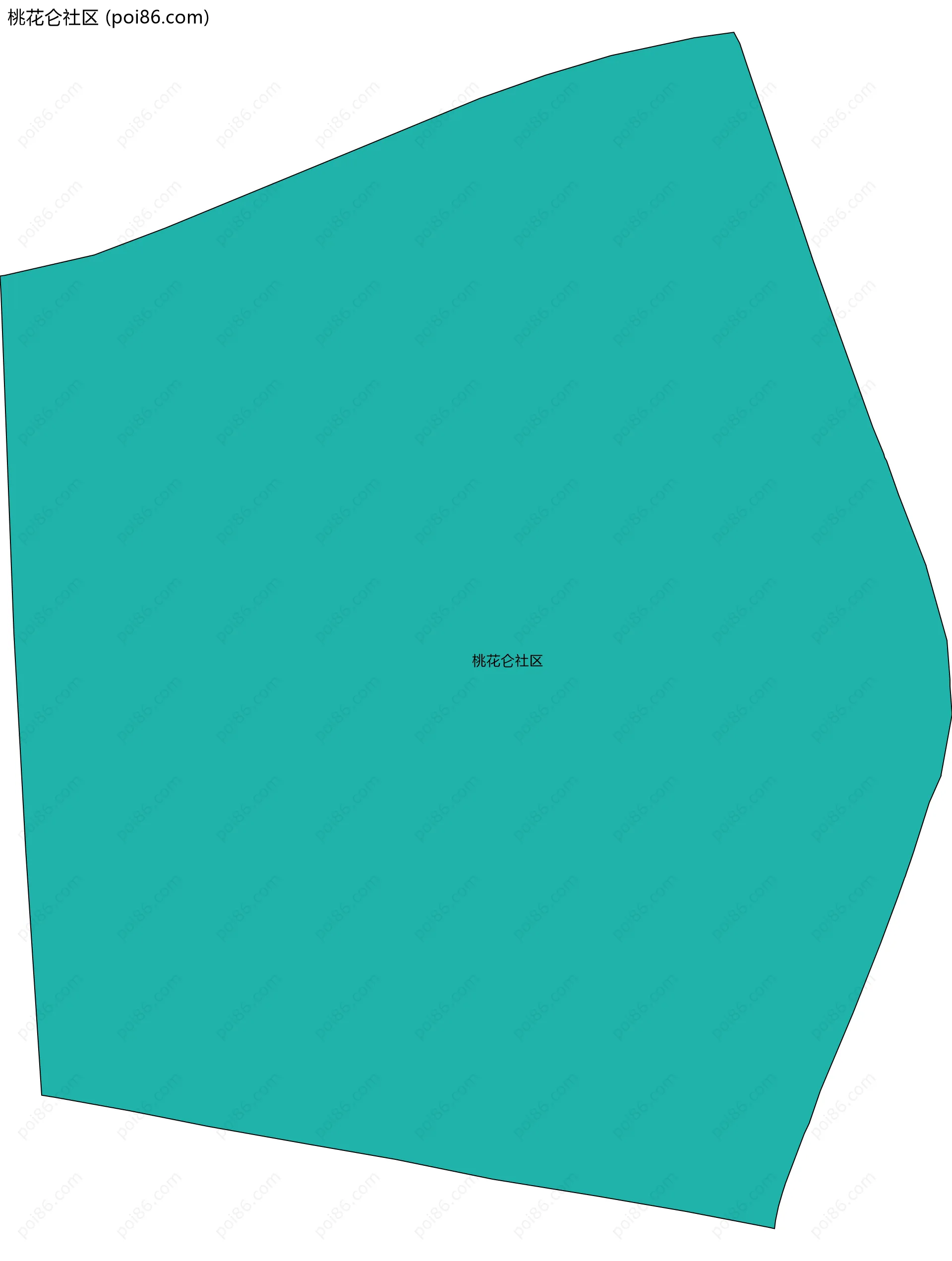 桃花仑社区边界地图