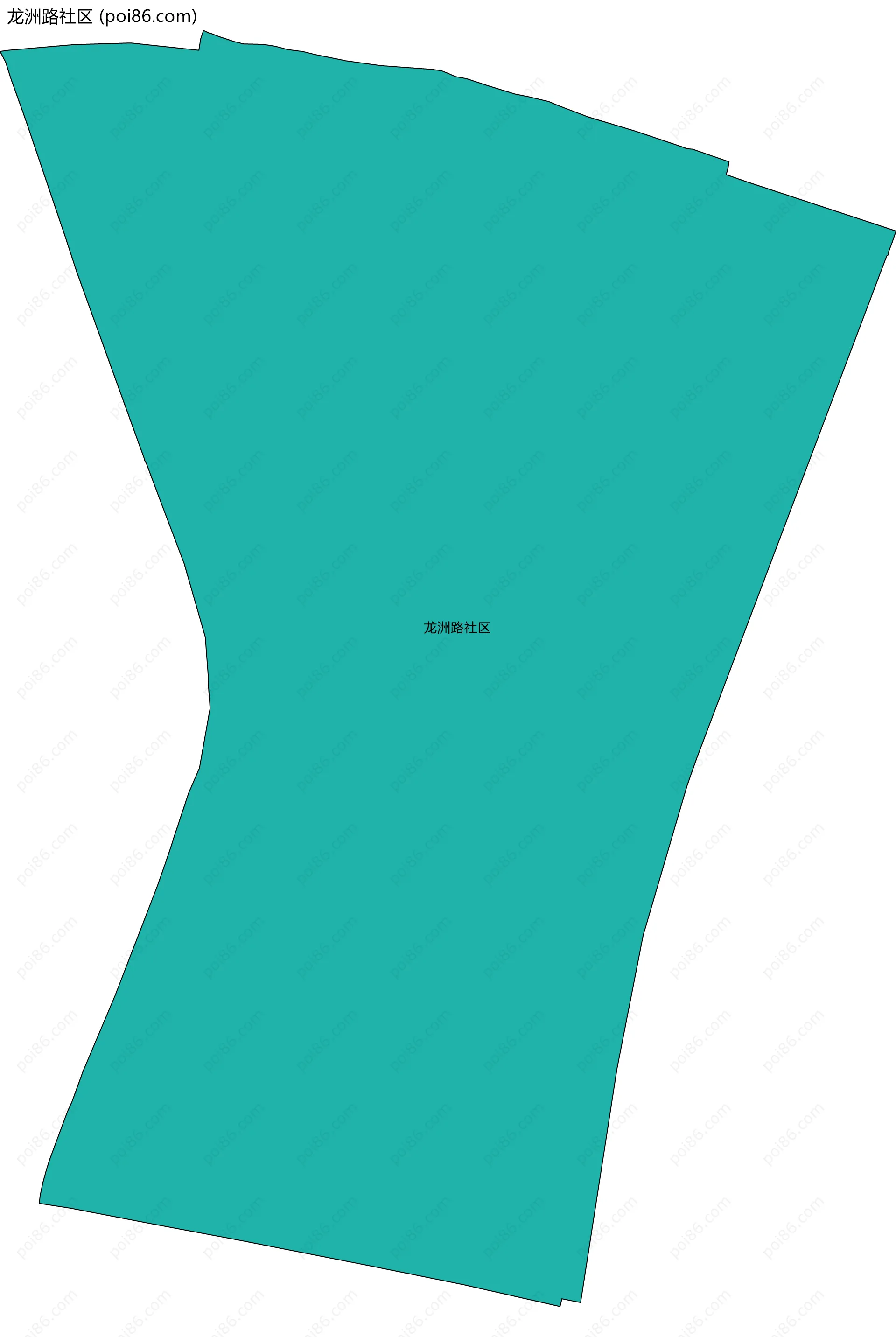 龙洲路社区边界地图