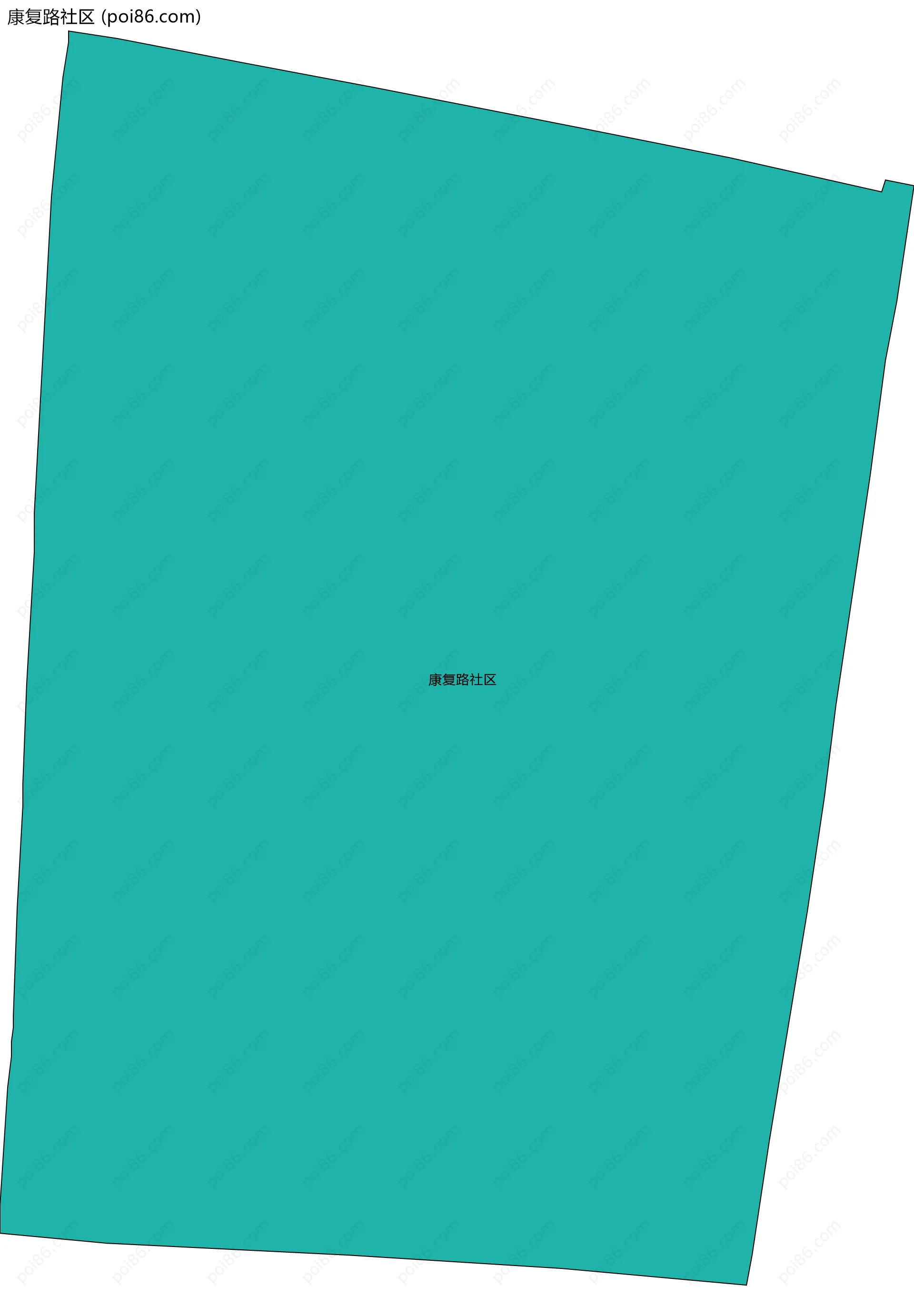 康复路社区边界地图