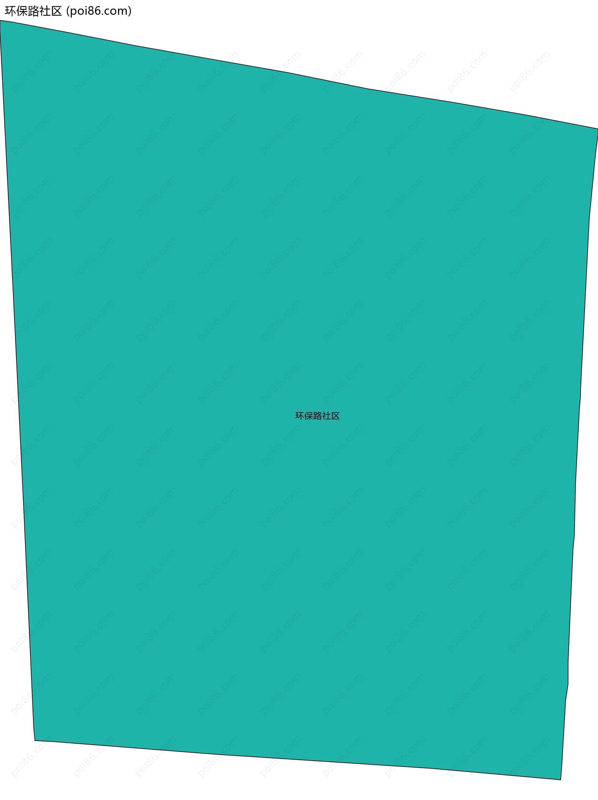 环保路社区边界地图