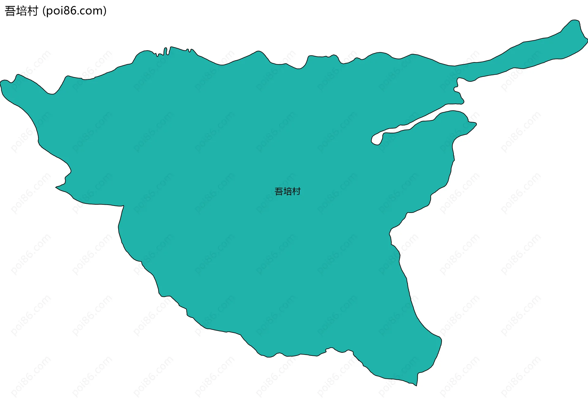 吾培村边界地图