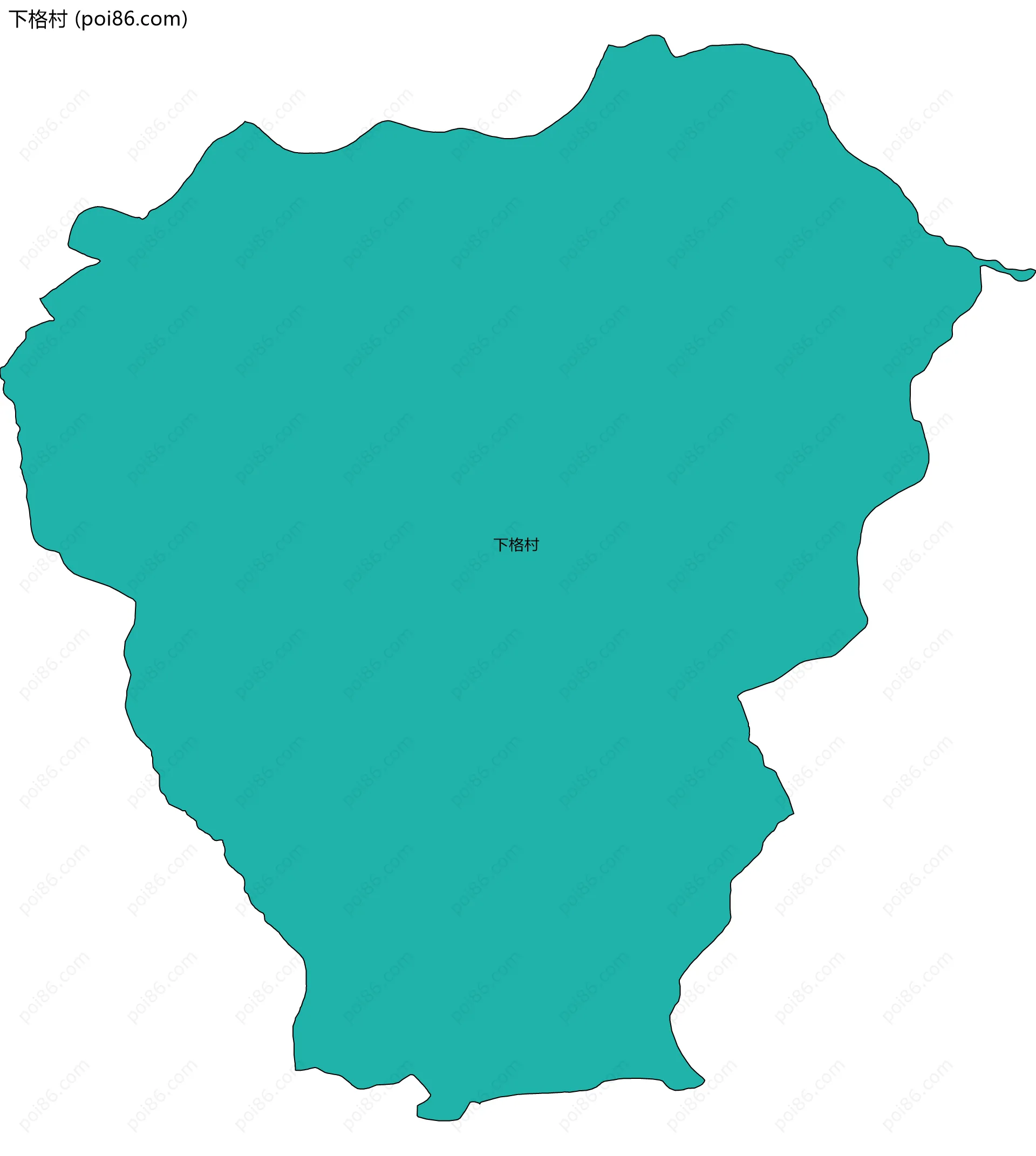 下格村边界地图