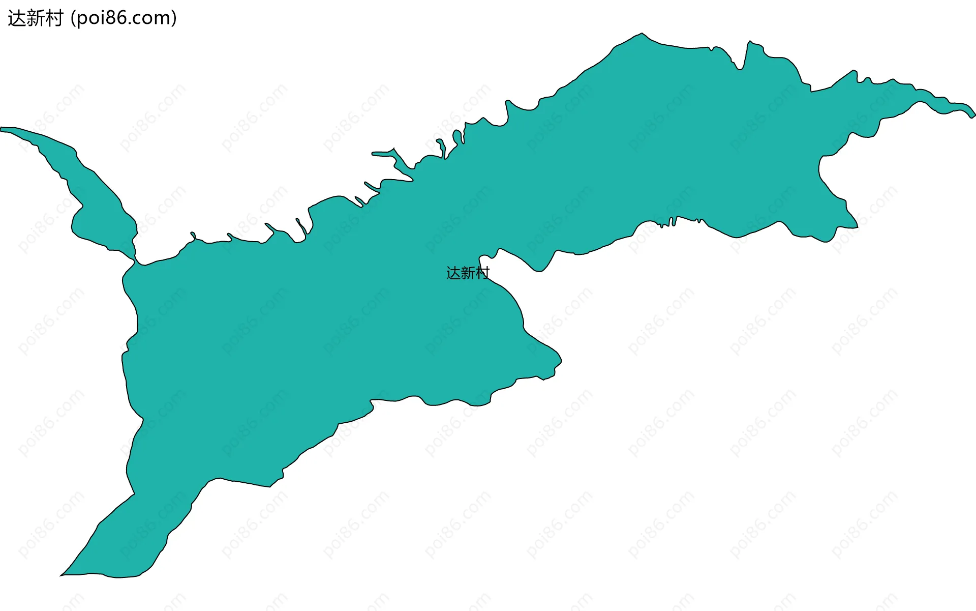 达新村边界地图