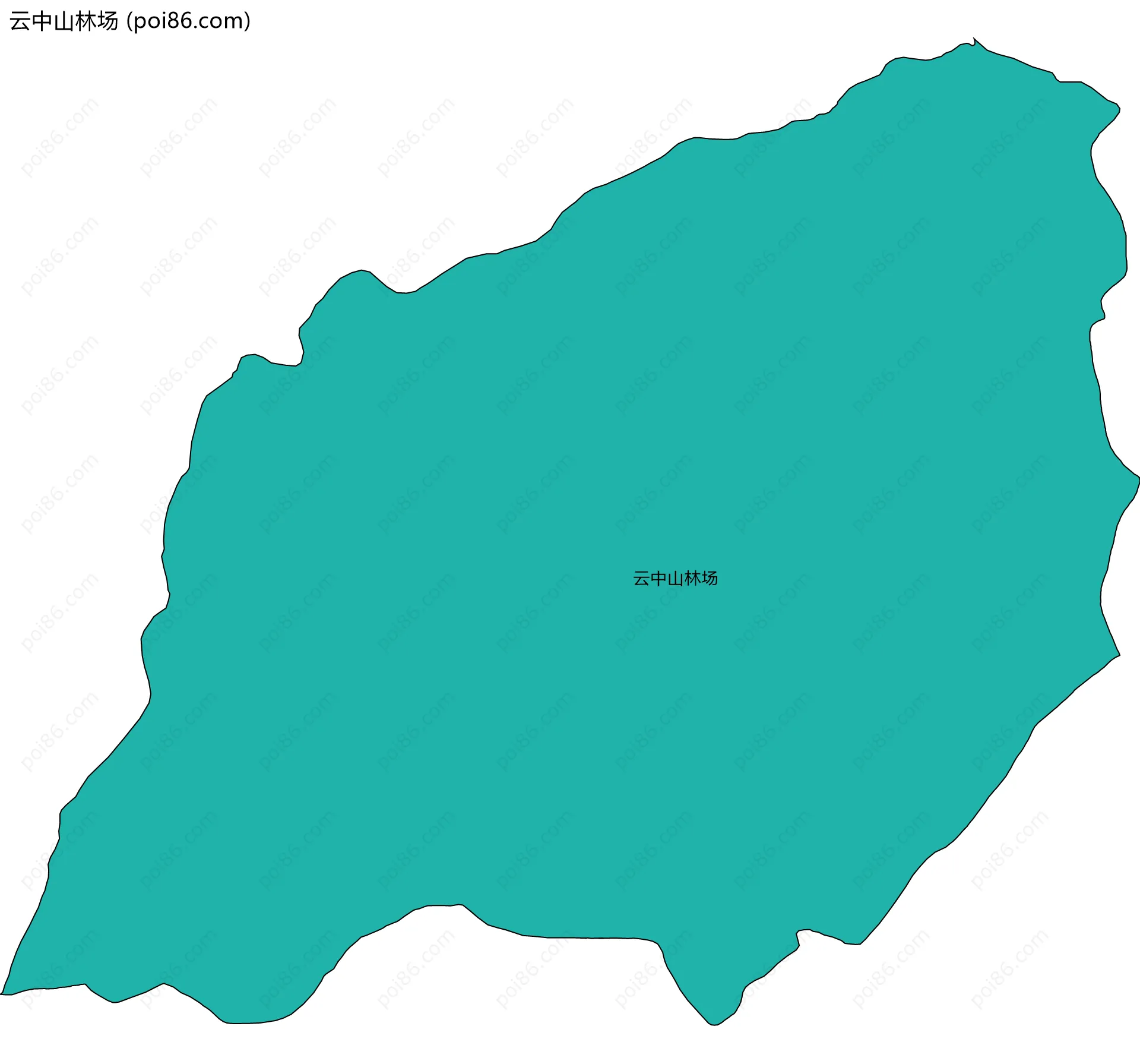 云中山林场边界地图