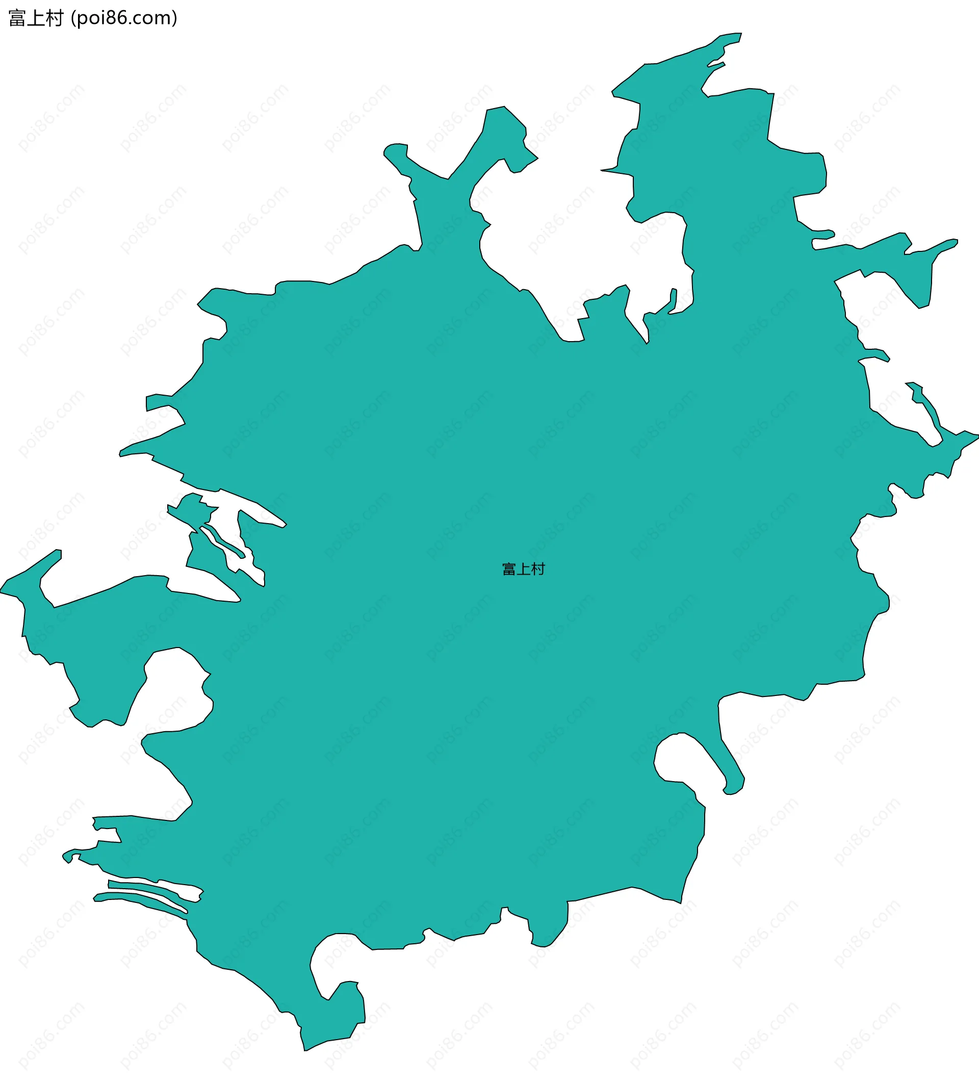富上村边界地图