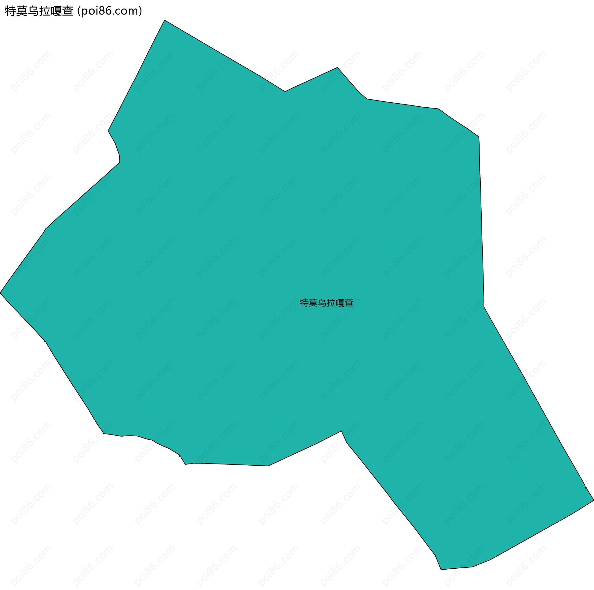 特莫乌拉嘎查边界地图