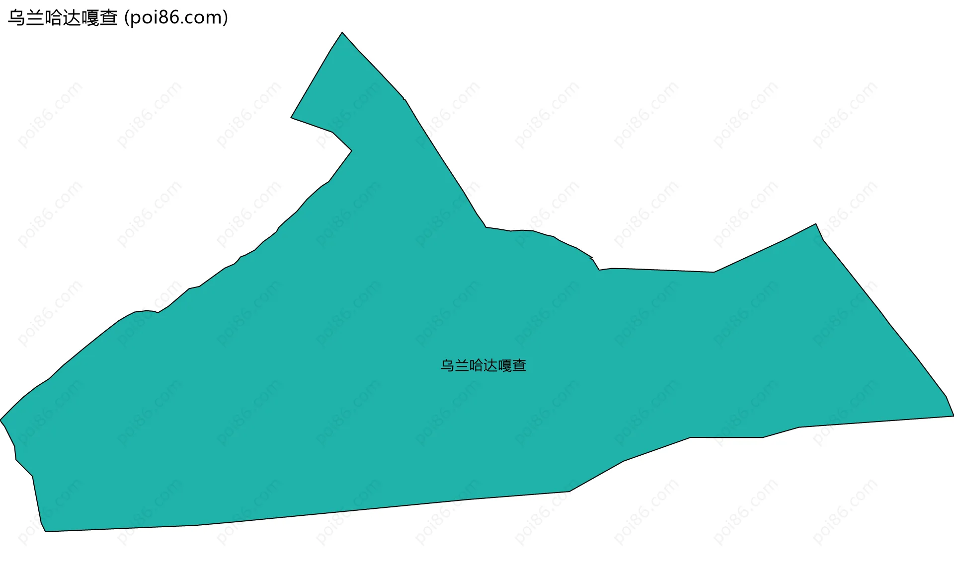 乌兰哈达嘎查边界地图