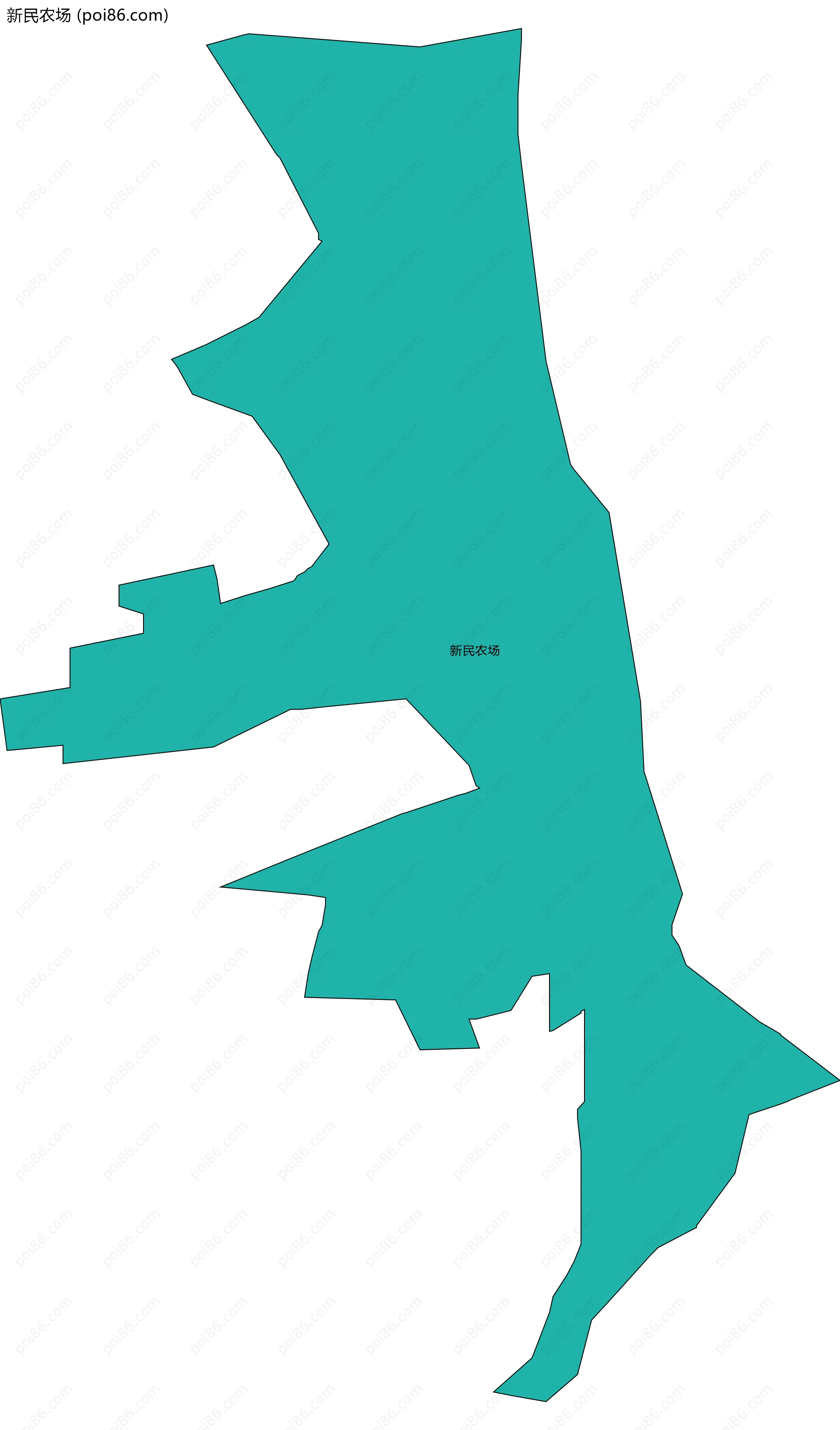 新民农场边界地图