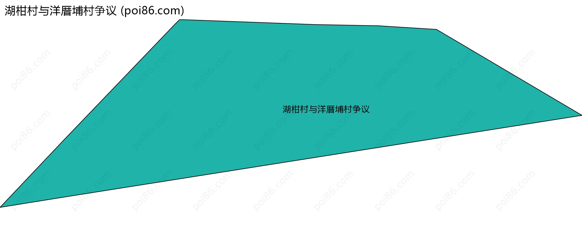 湖柑村与洋厝埔村争议边界地图