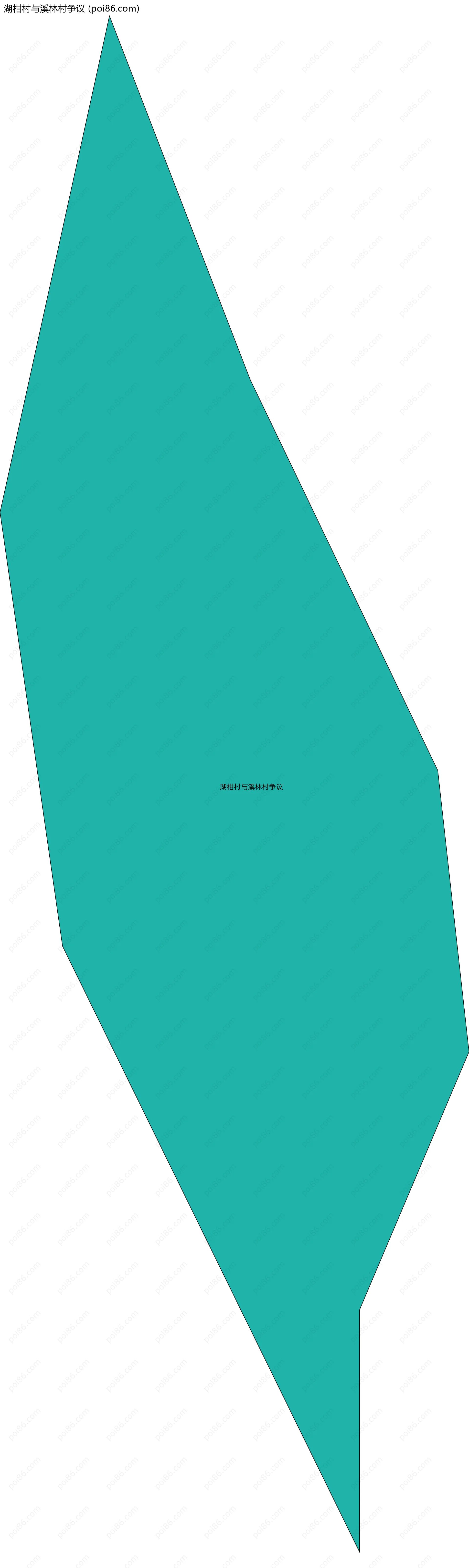 湖柑村与溪林村争议边界地图